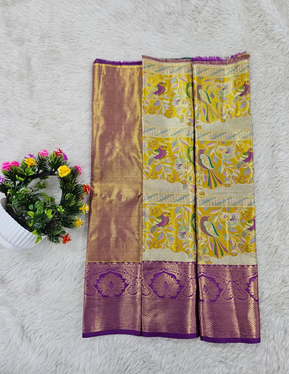 (0–1 Year) Lehenga – Unstitched (Blouse + Material)