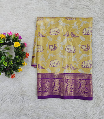 (0–1 Year) Lehenga – Unstitched (Blouse + Material)