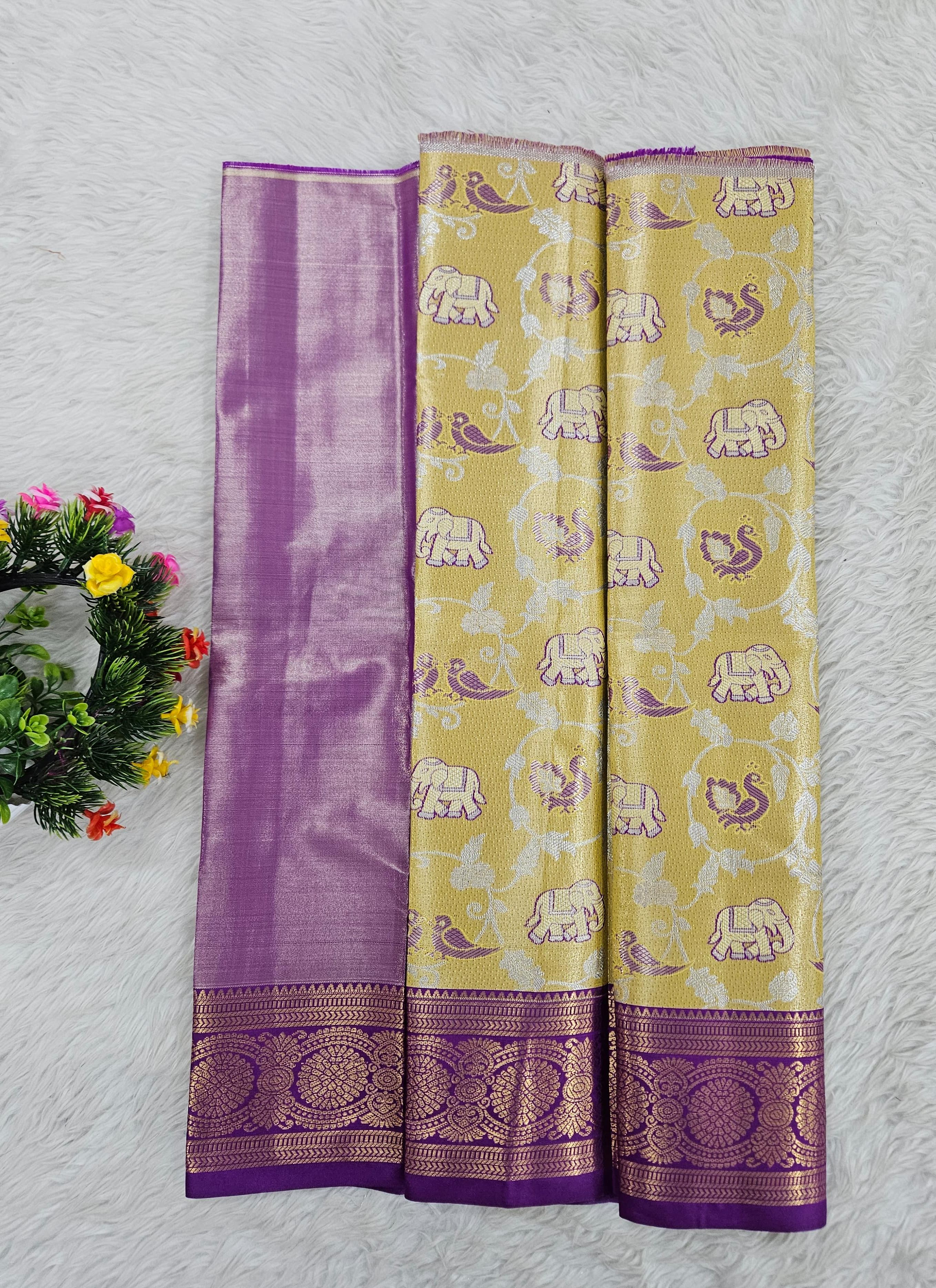 (0–1 Year) Lehenga – Unstitched (Blouse + Material)