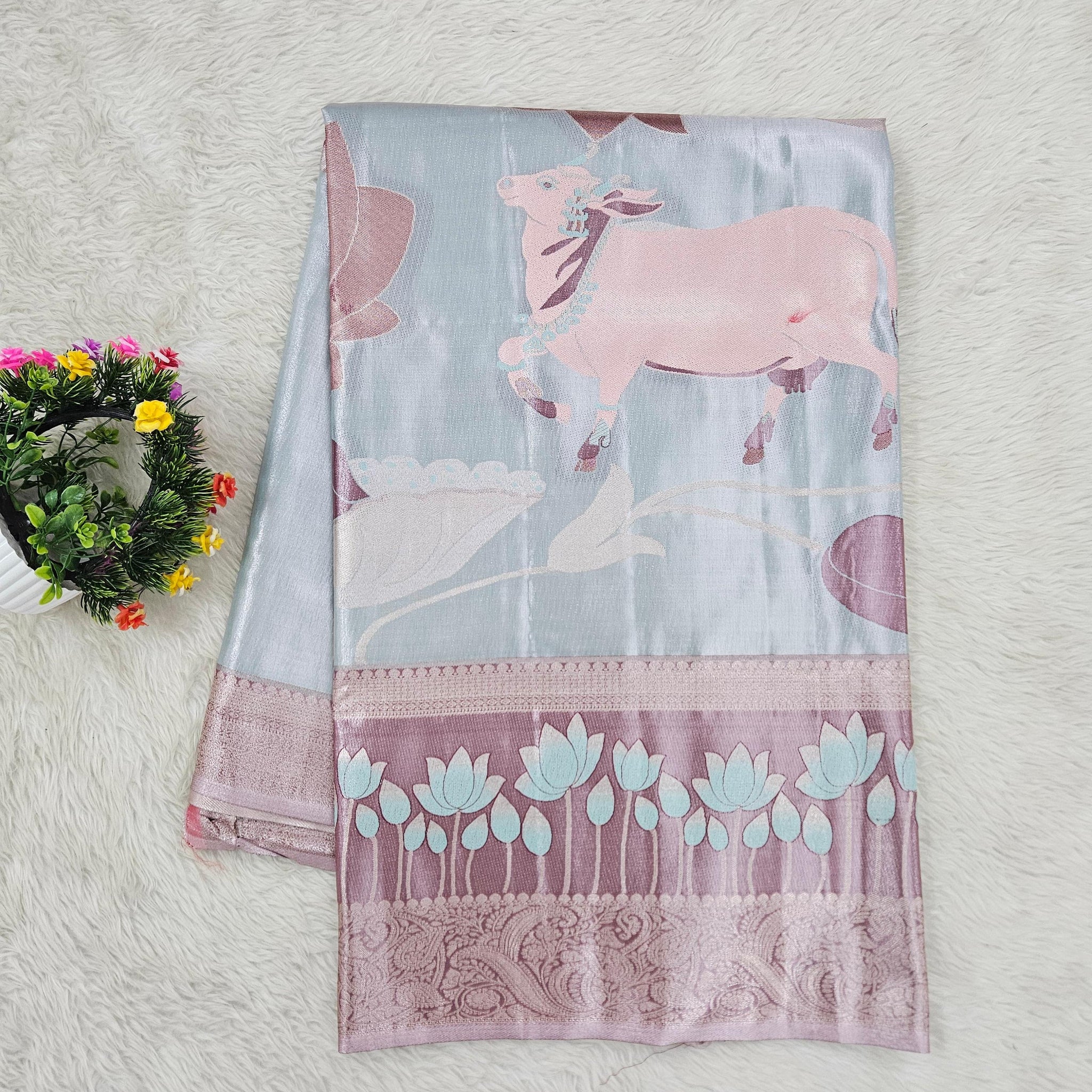 Semi kanchipattu saree