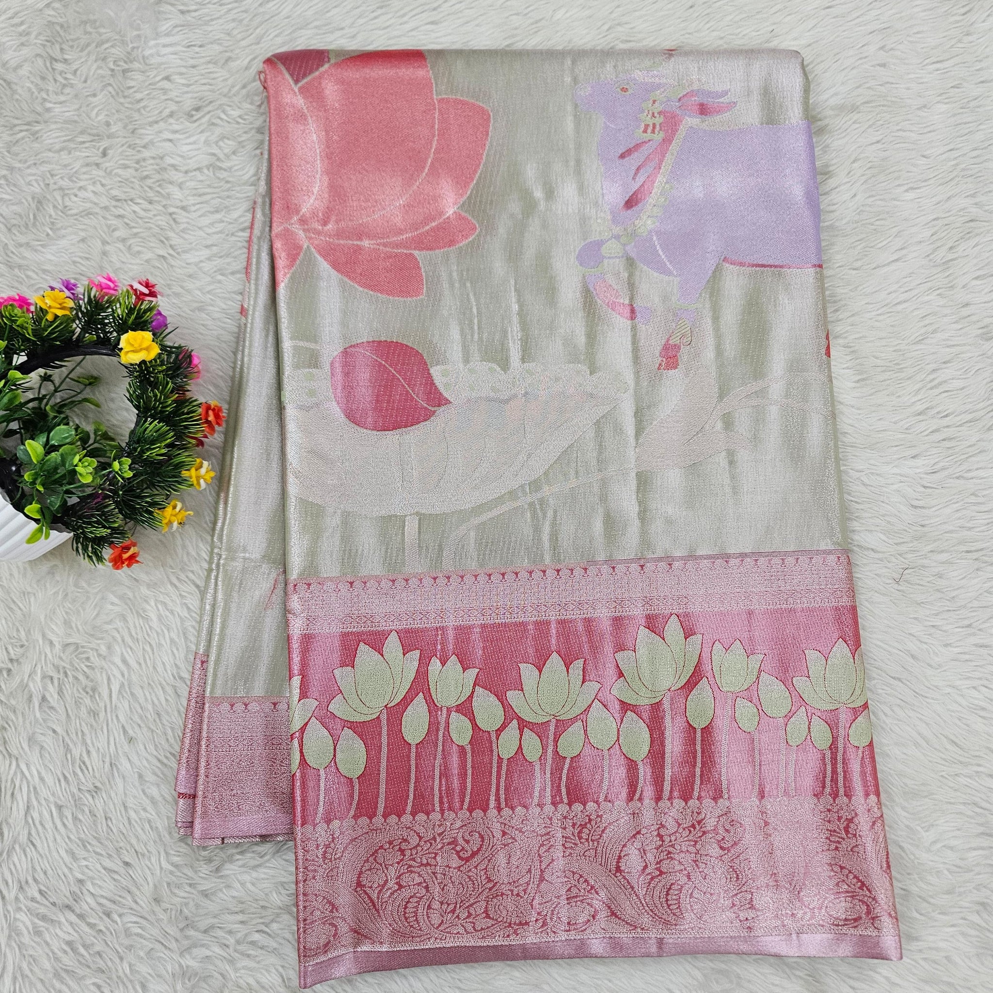 Semi kanchipattu sarees