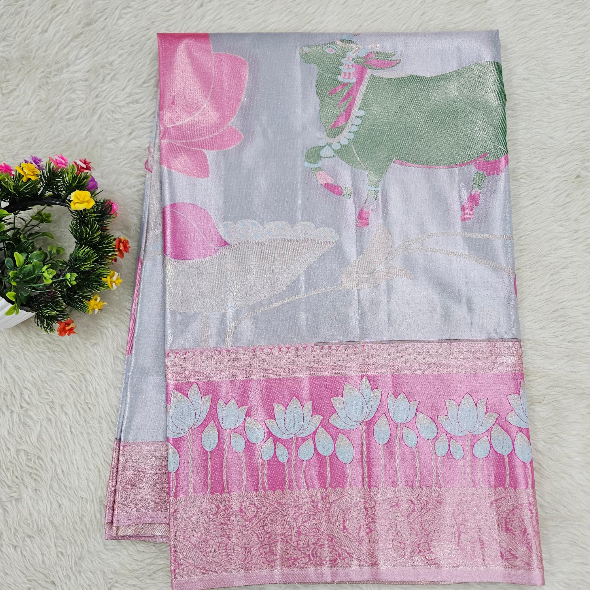 Semi kanchipattu sarees