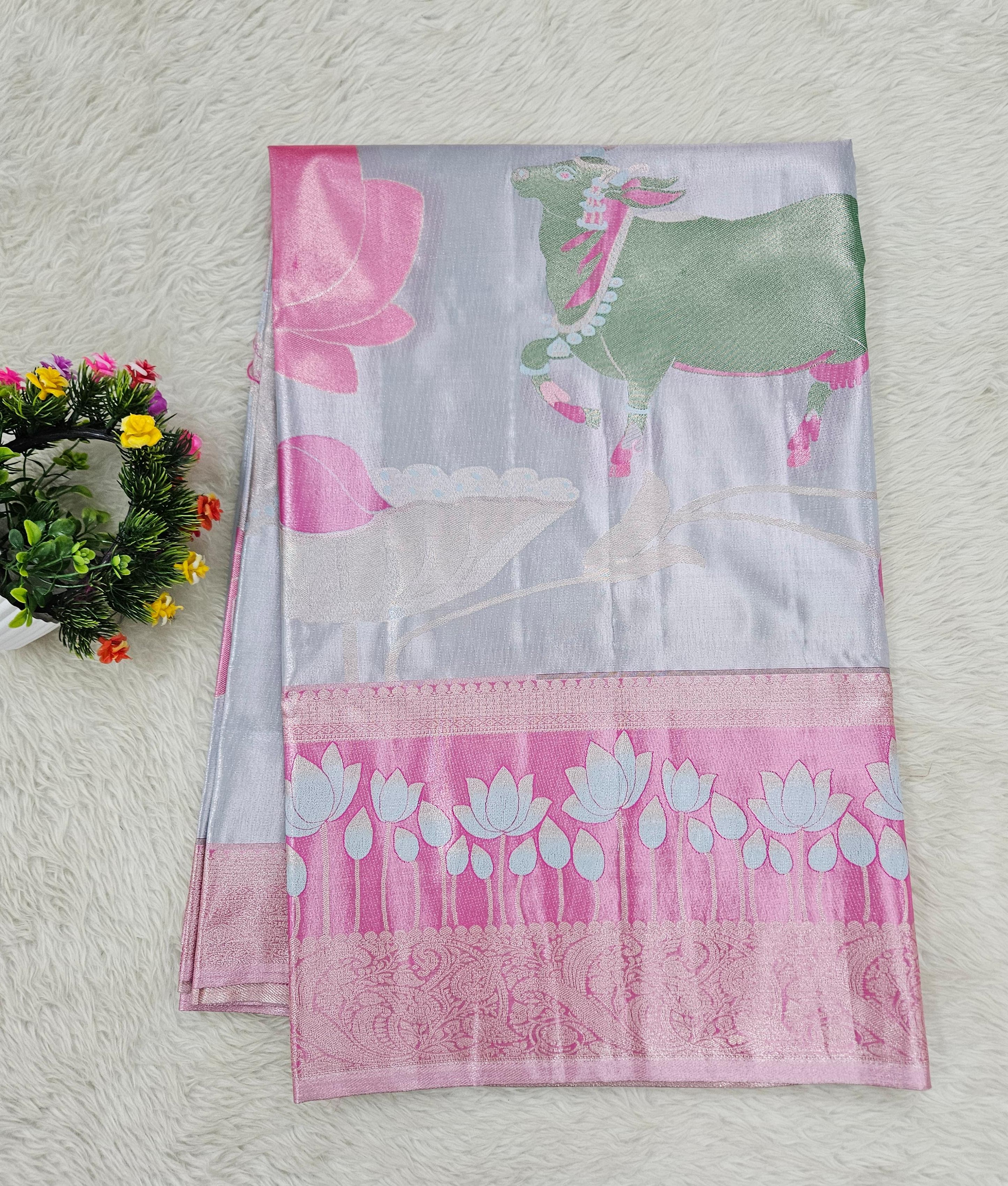 Semi kanchipattu sarees