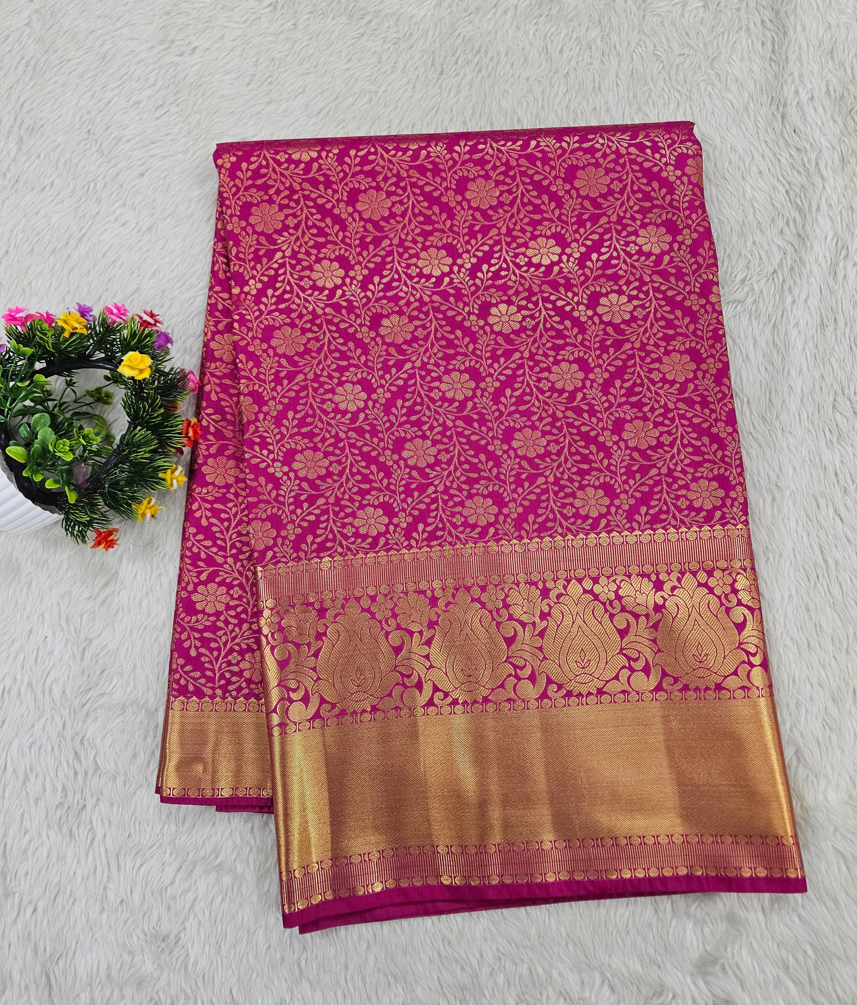 Semi kanchipattu saree