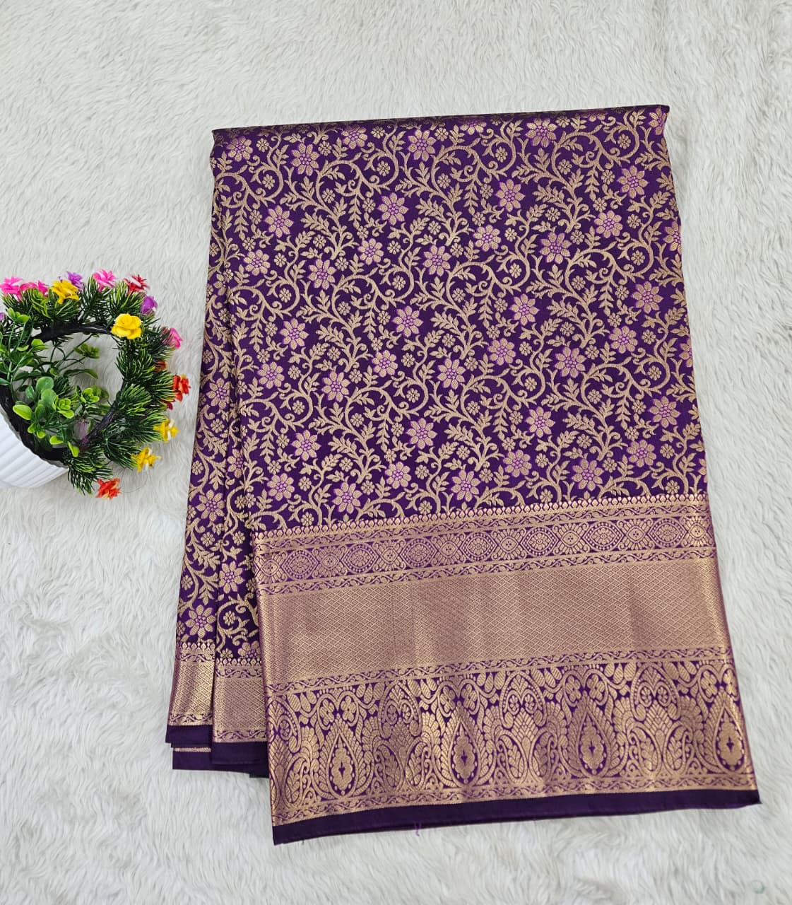 Semi kanchipattu saree