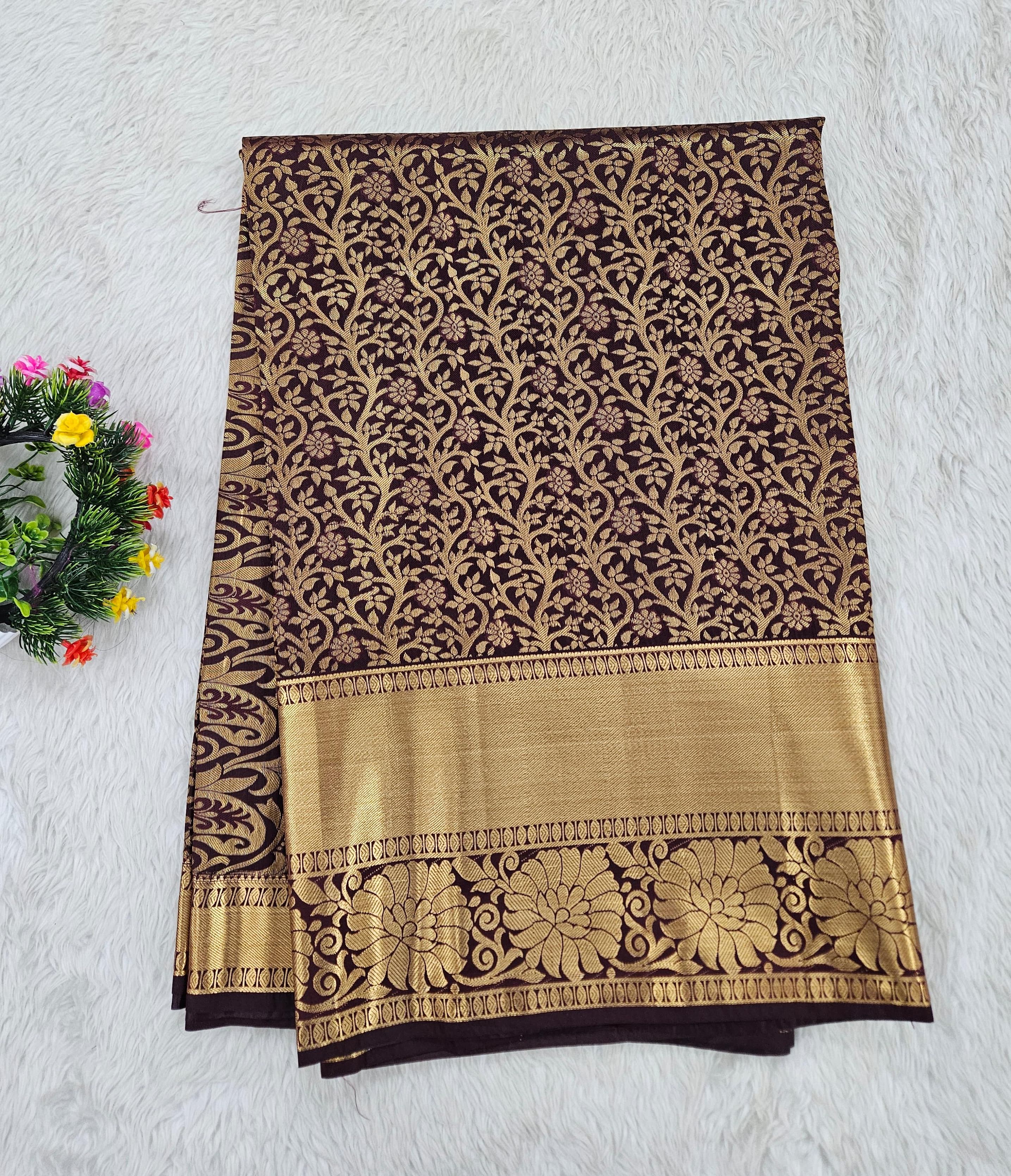 Semi kanchipattu saree