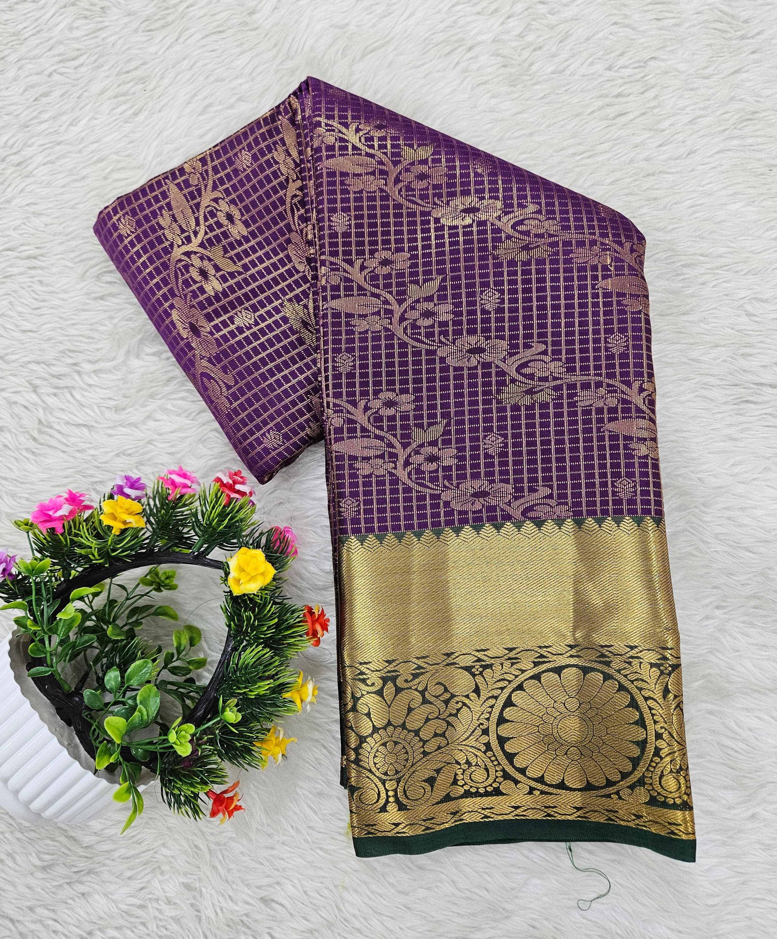 Semi kanchipattu saree