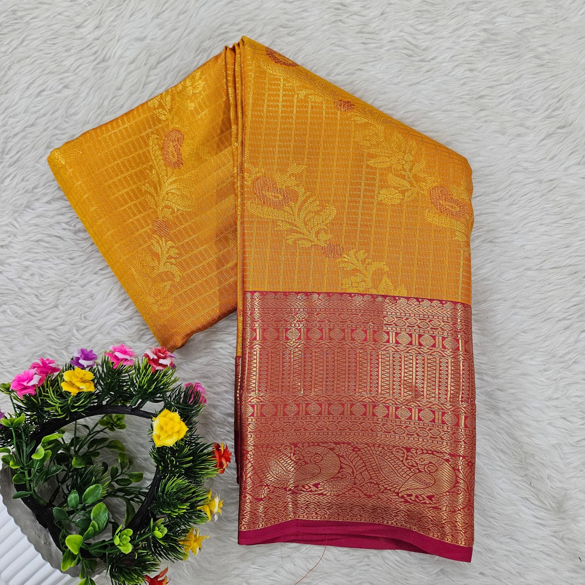 Semi kanchipattu saree