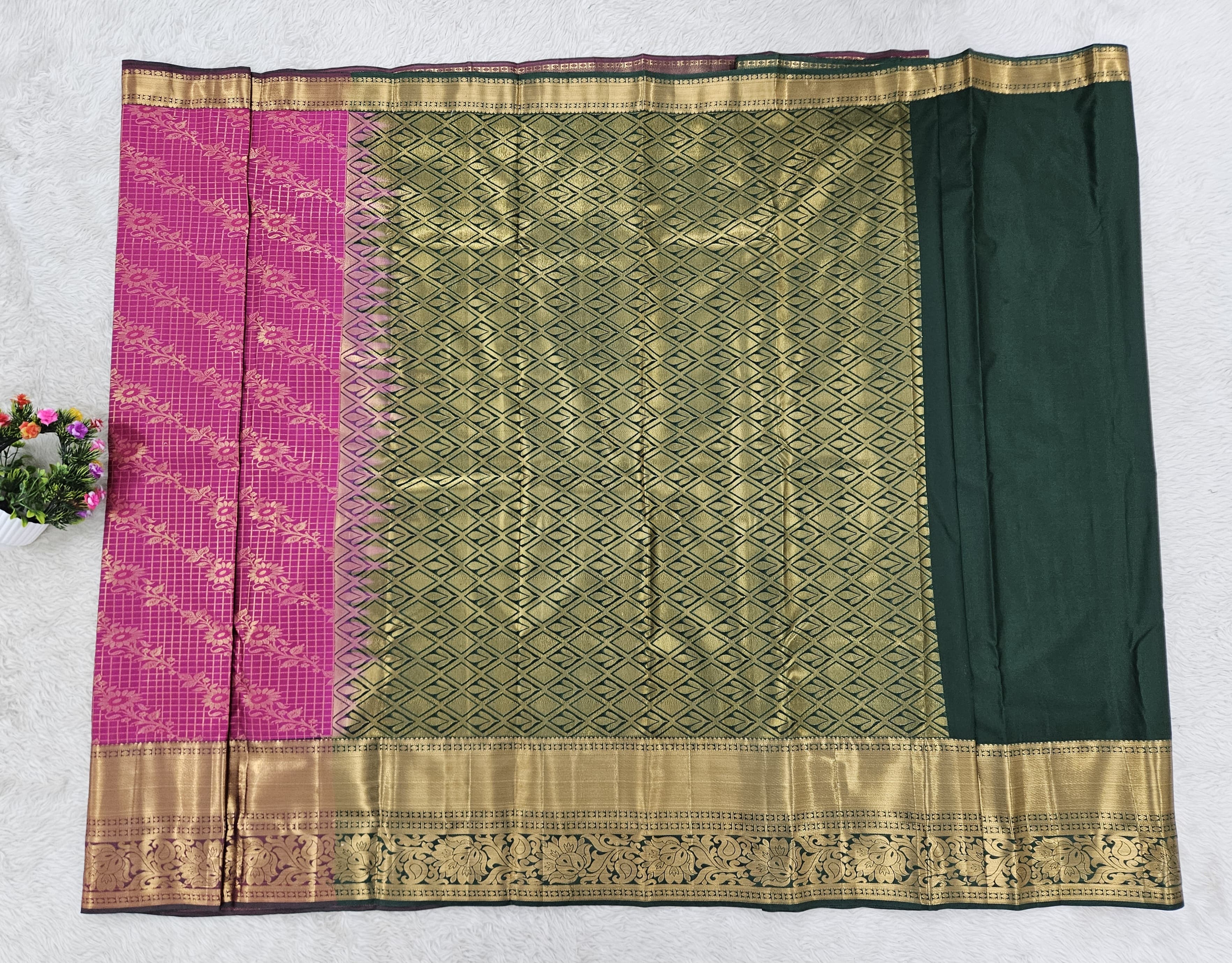 Semi kanchipattu saree