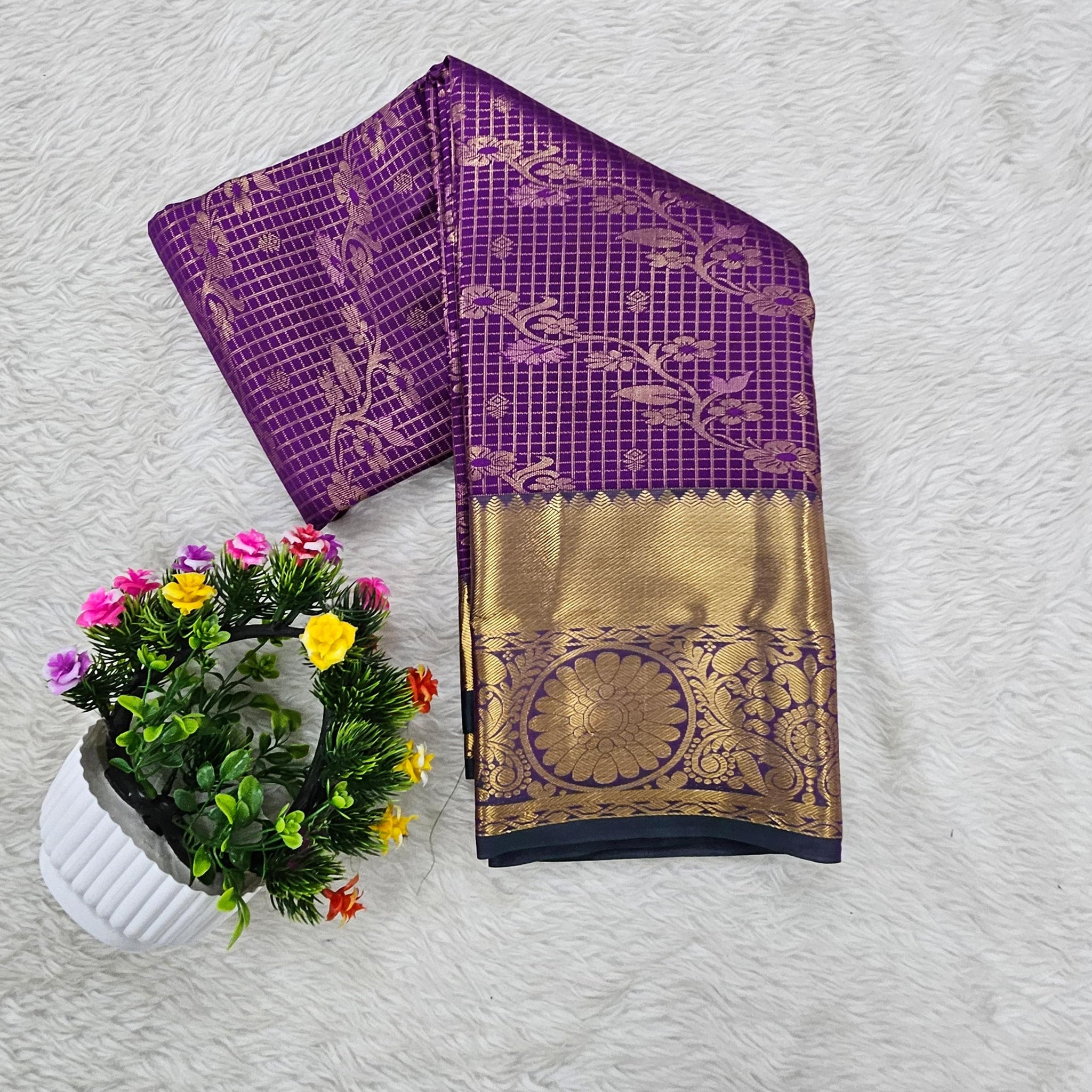 Semi kanchipattu saree