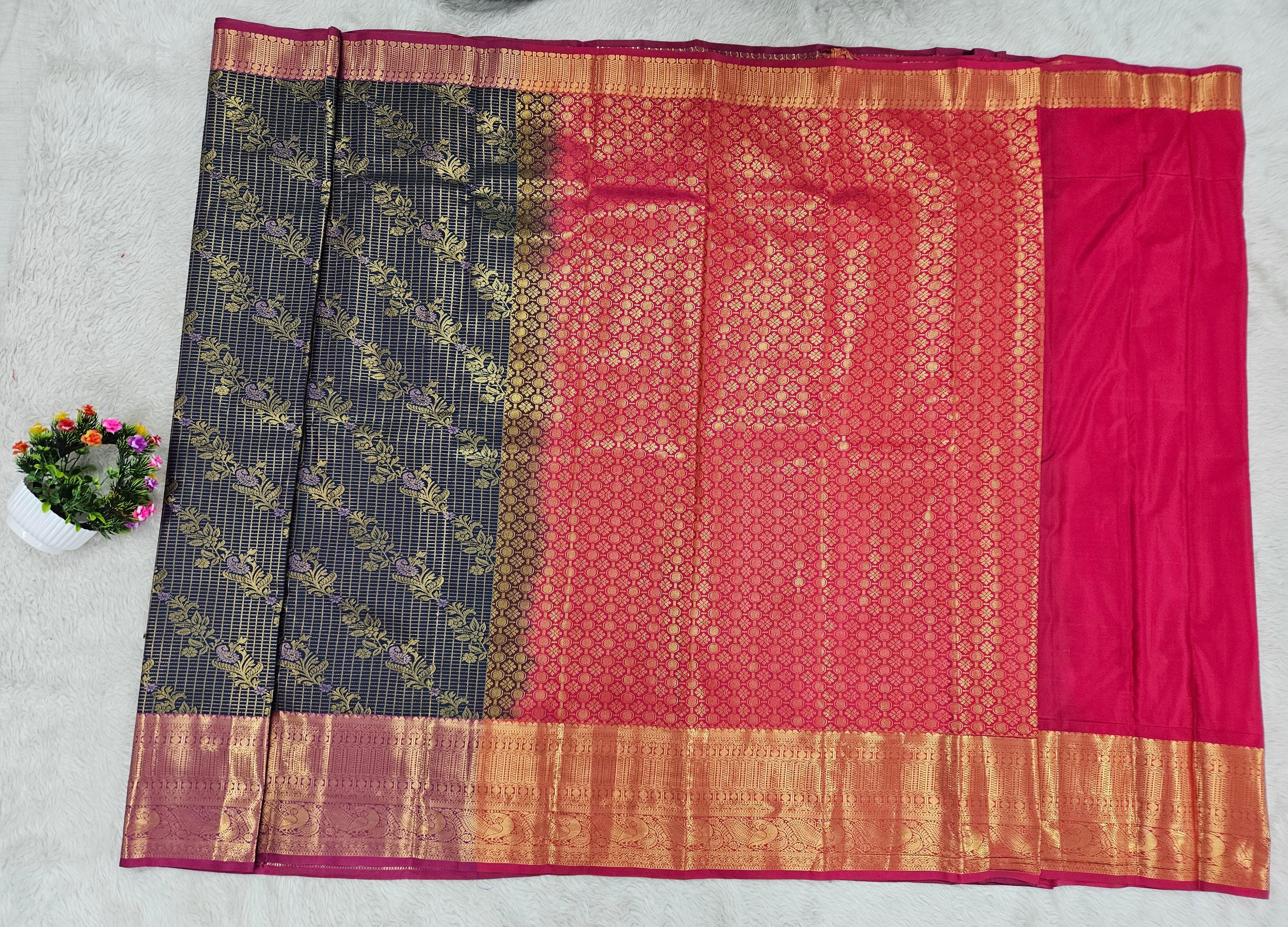 Semi kanchipattu saree