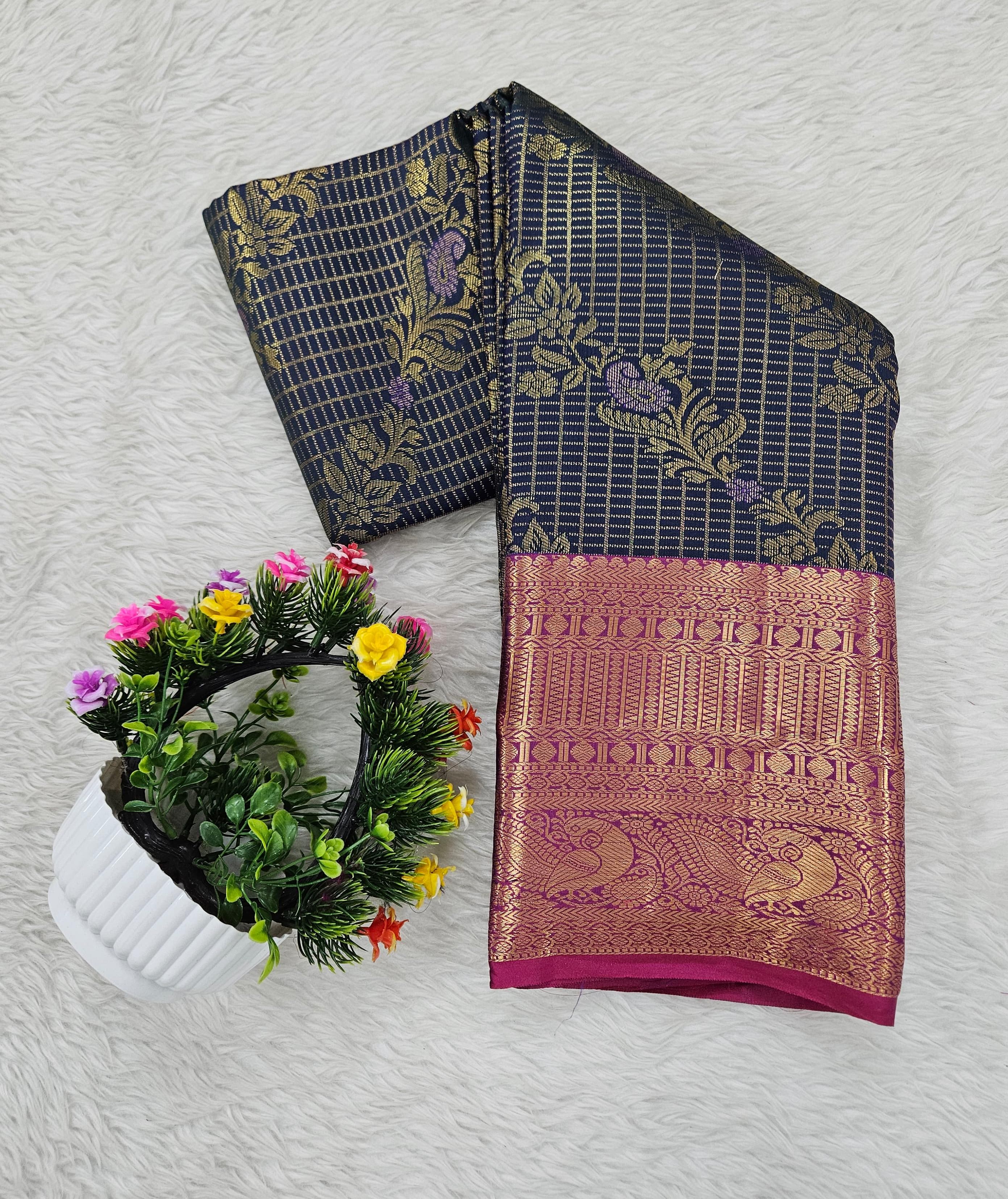 Semi kanchipattu saree