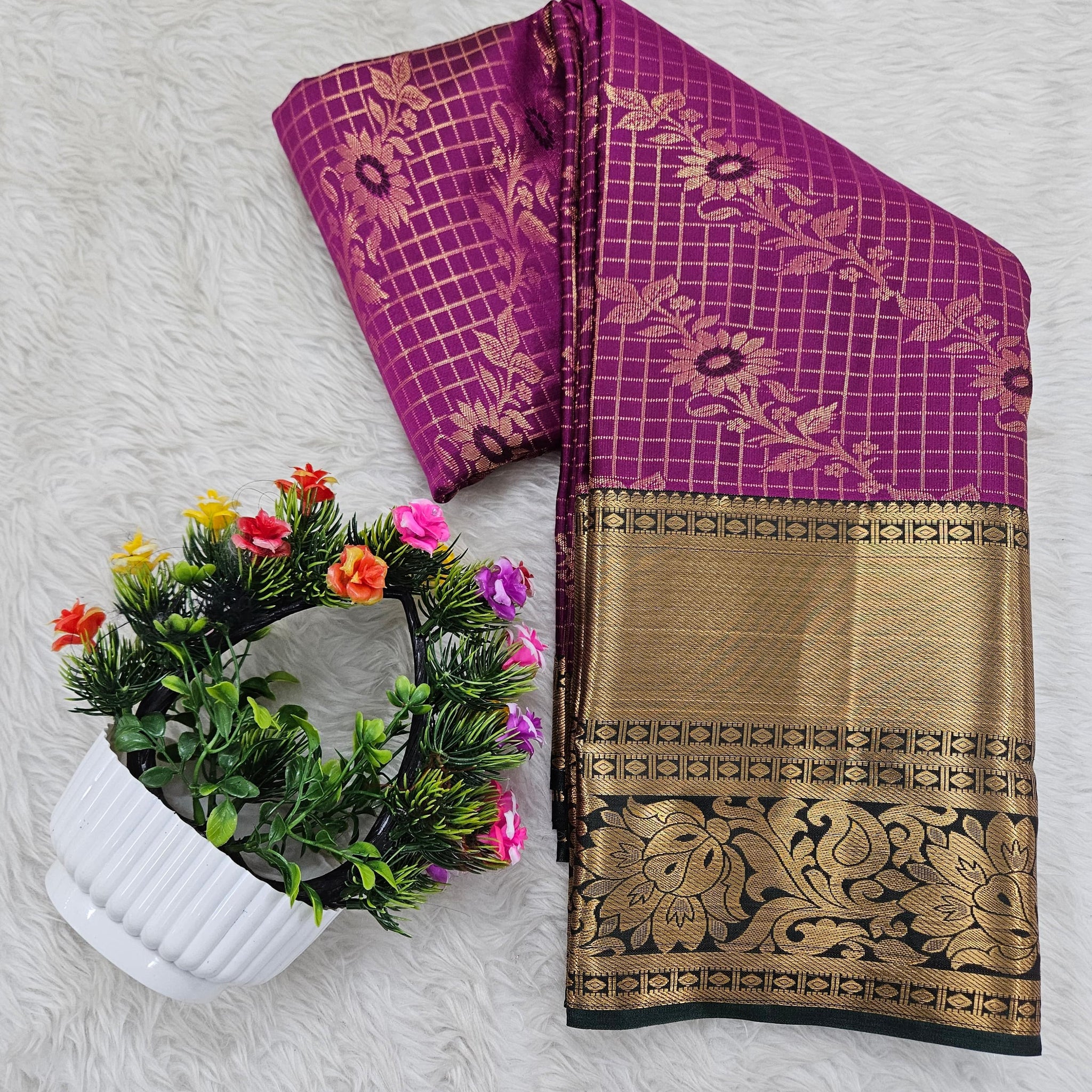 Semi kanchipattu saree