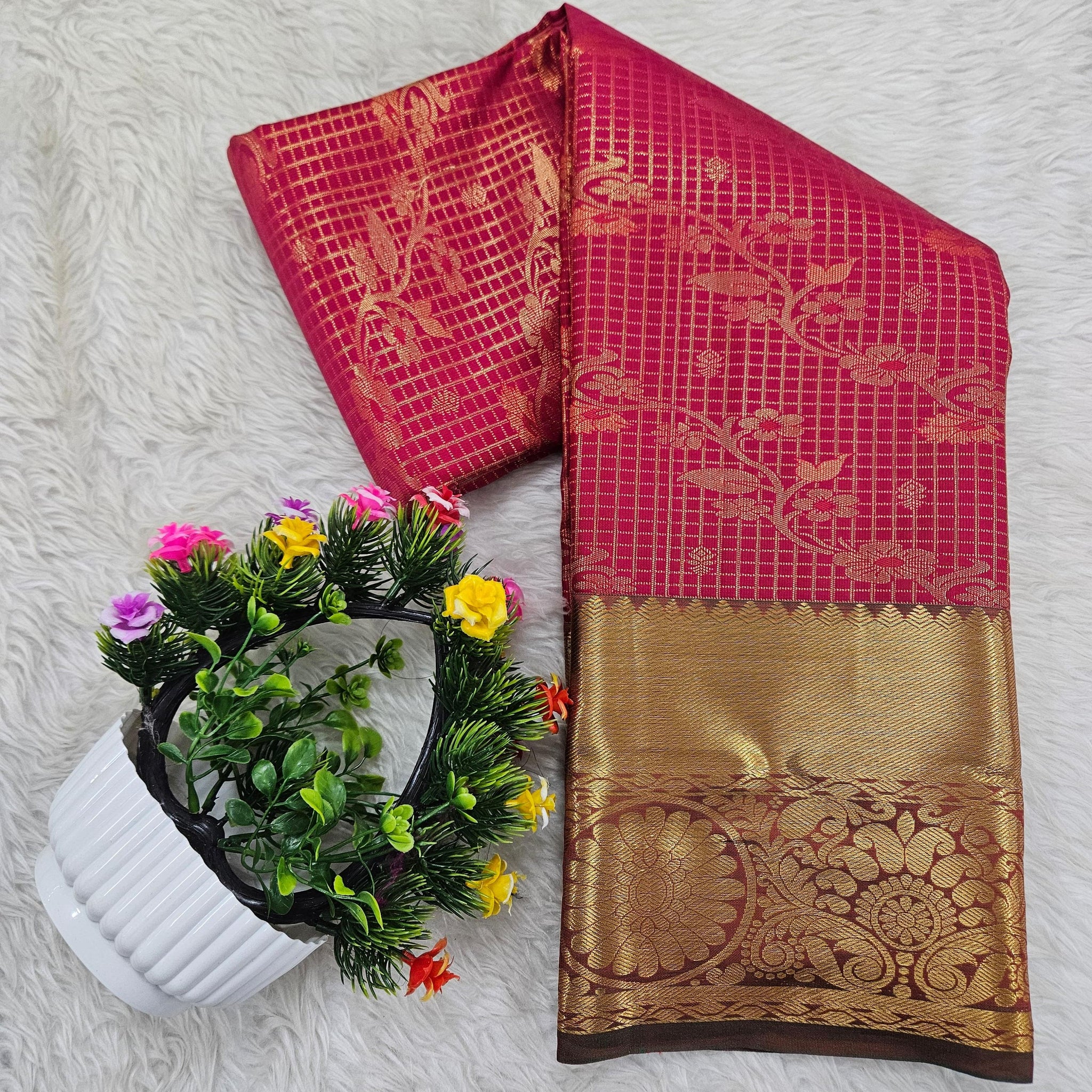 Semi kanchipattu saree