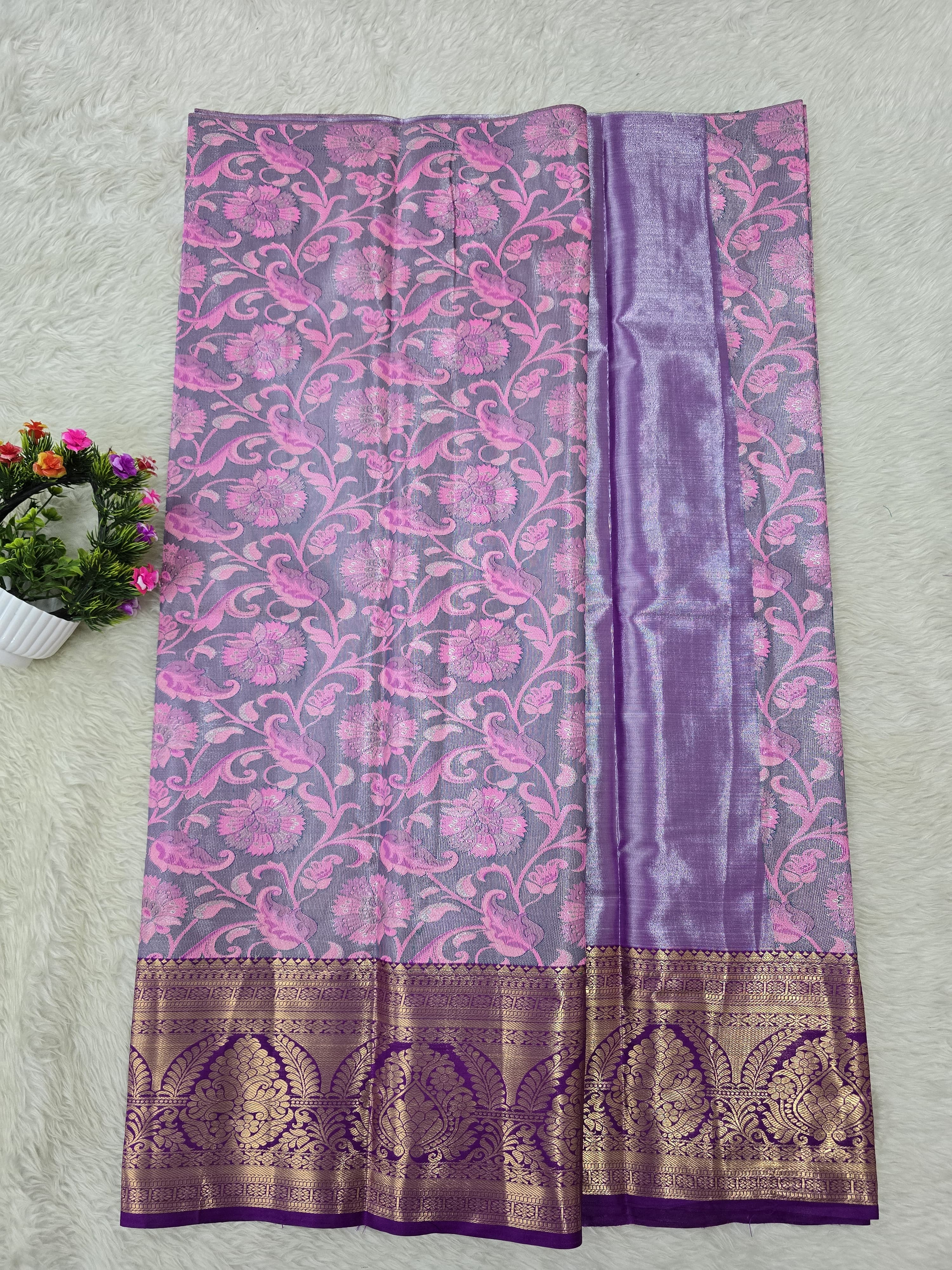 (5–10 Year) Lehenga – Unstitched (Blouse + Material)
