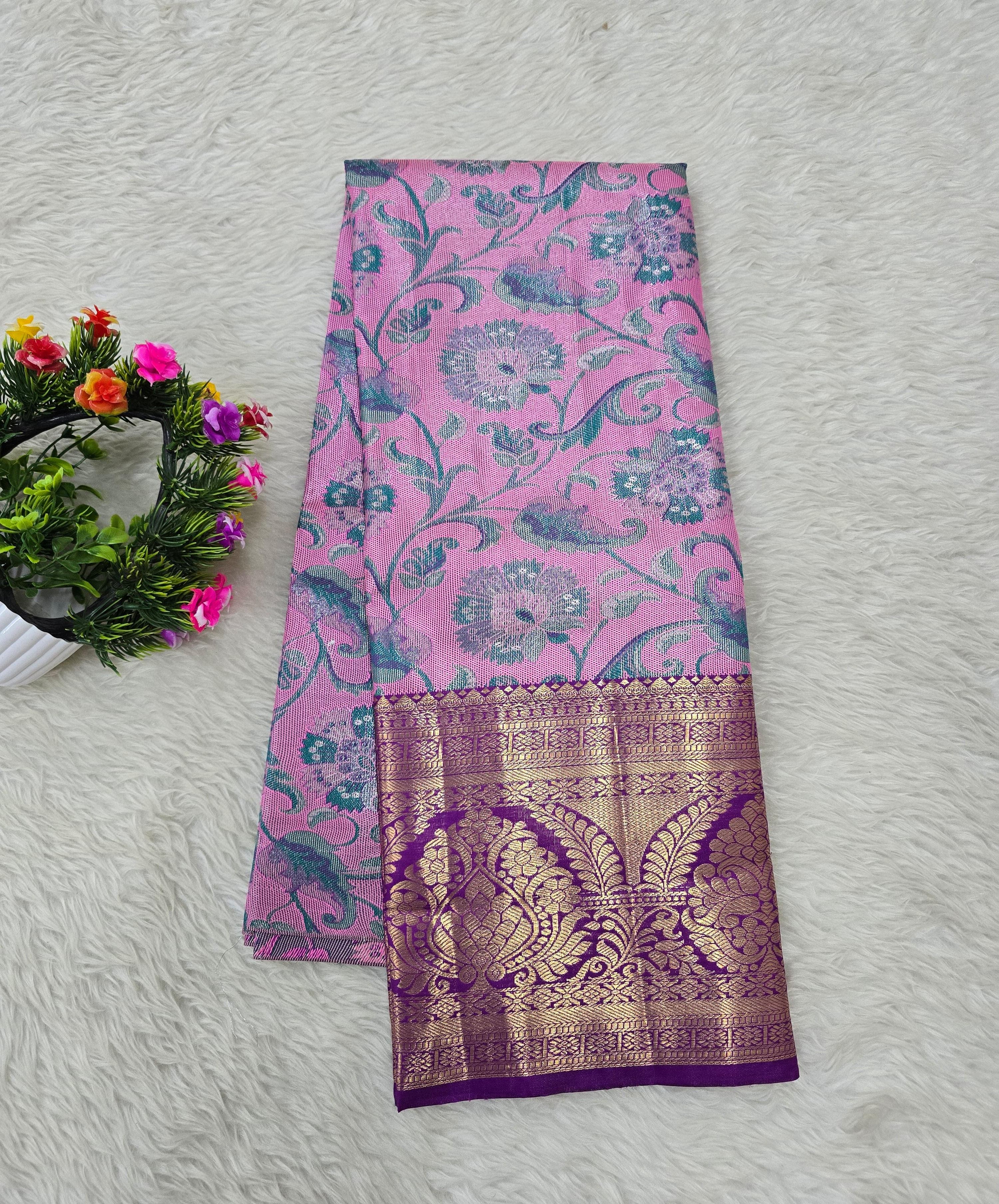 (5–10 Year) Lehenga – Unstitched (Blouse + Material)