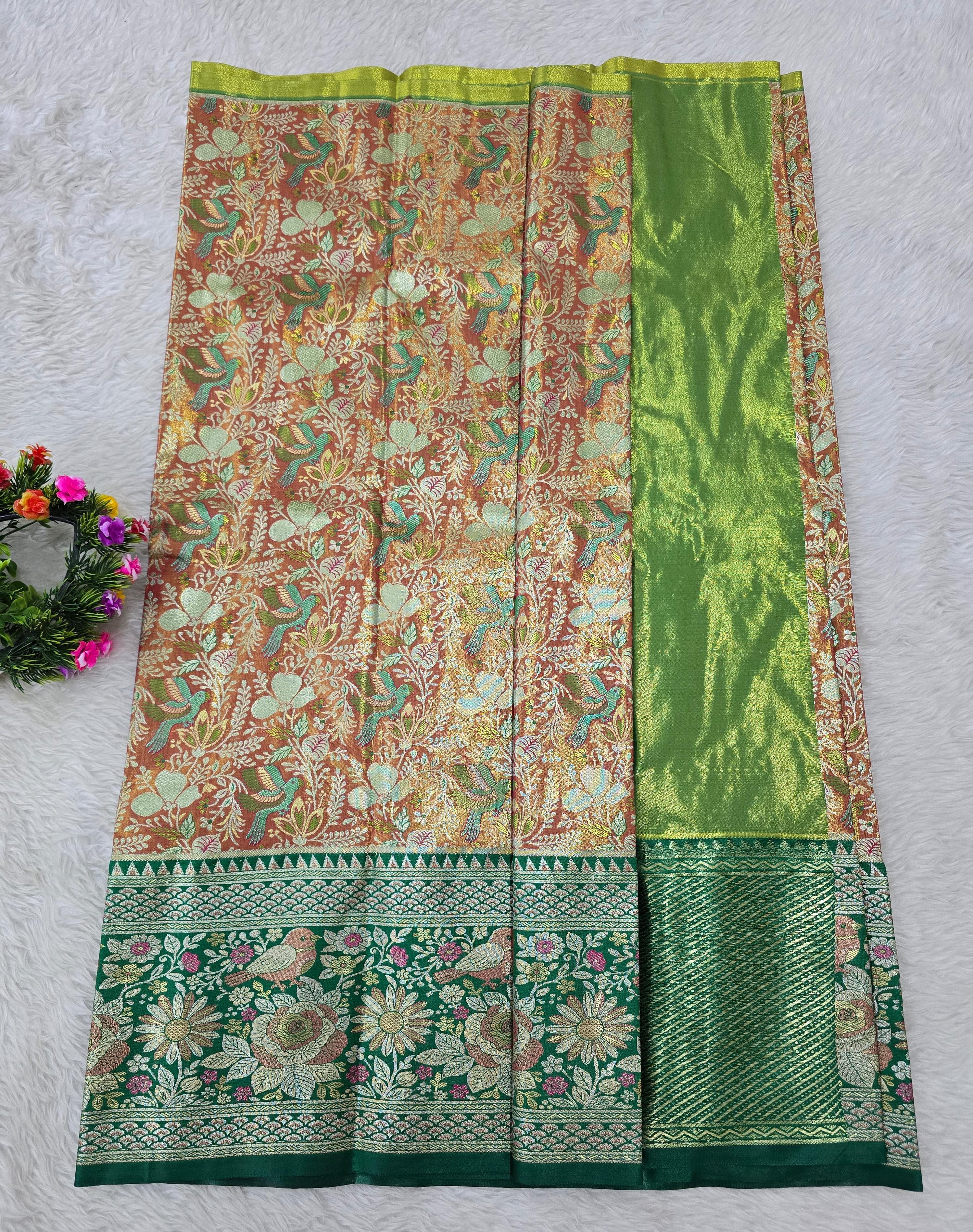 (5–10 Year) Lehenga – Unstitched (Blouse + Material)