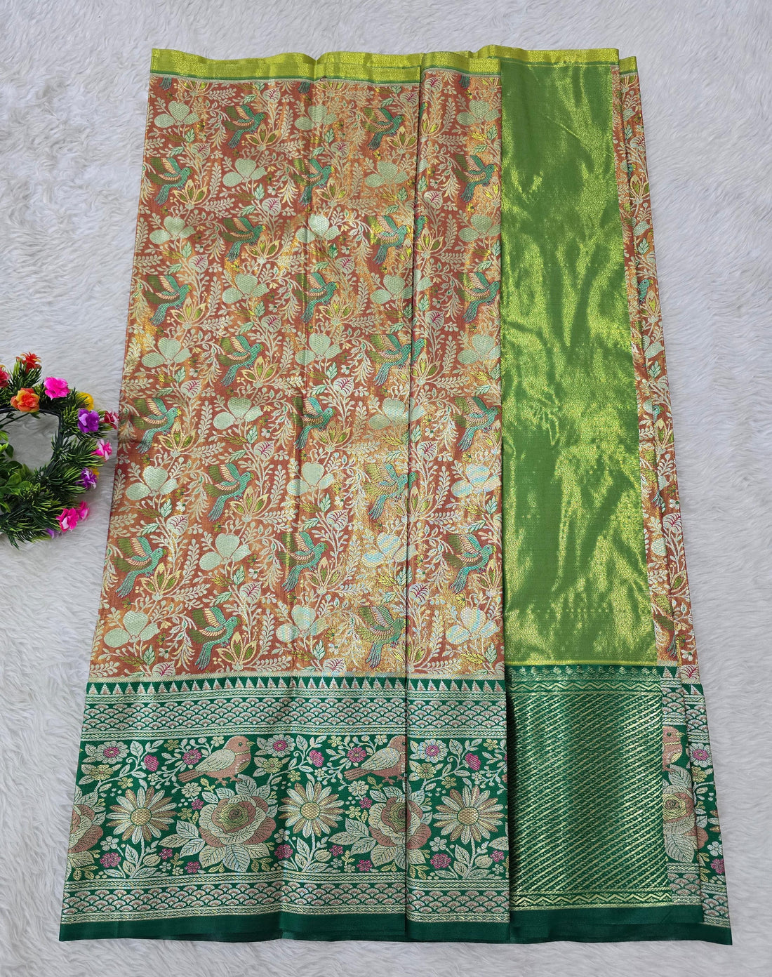 (5–10 Year) Lehenga – Unstitched (Blouse + Material)