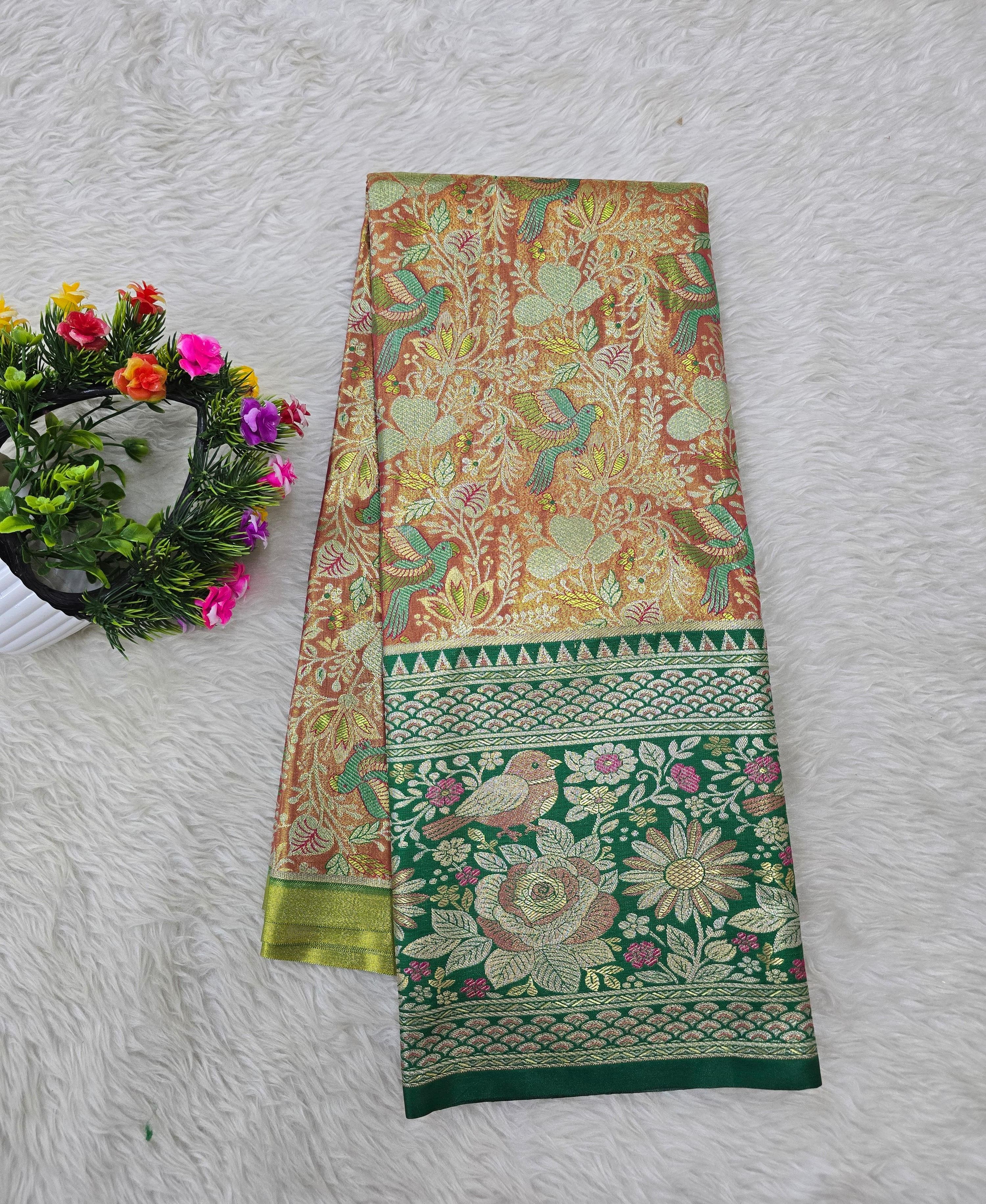 (5–10 Year) Lehenga – Unstitched (Blouse + Material)