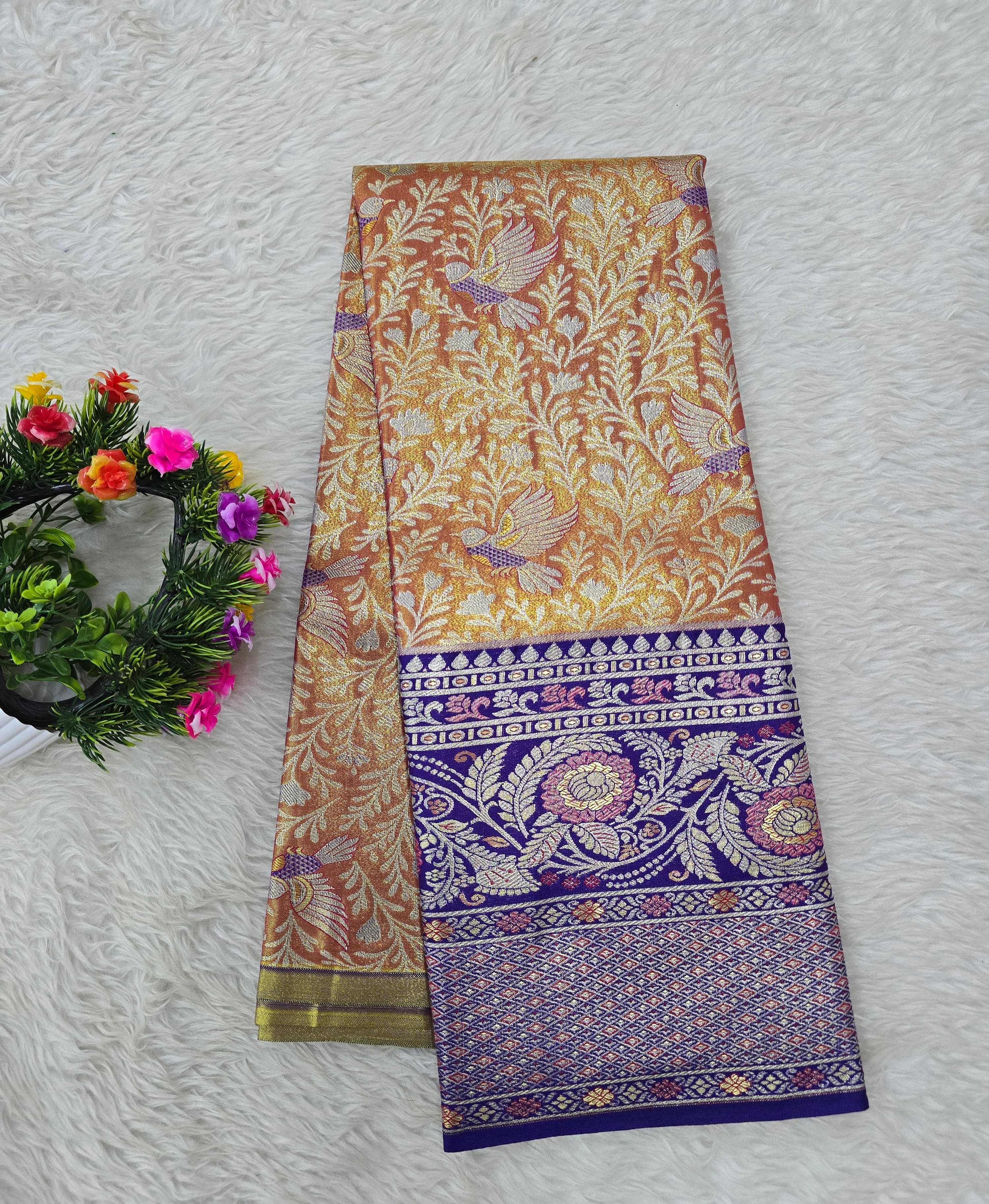 (5–10 Year) Lehenga – Unstitched (Blouse + Material)