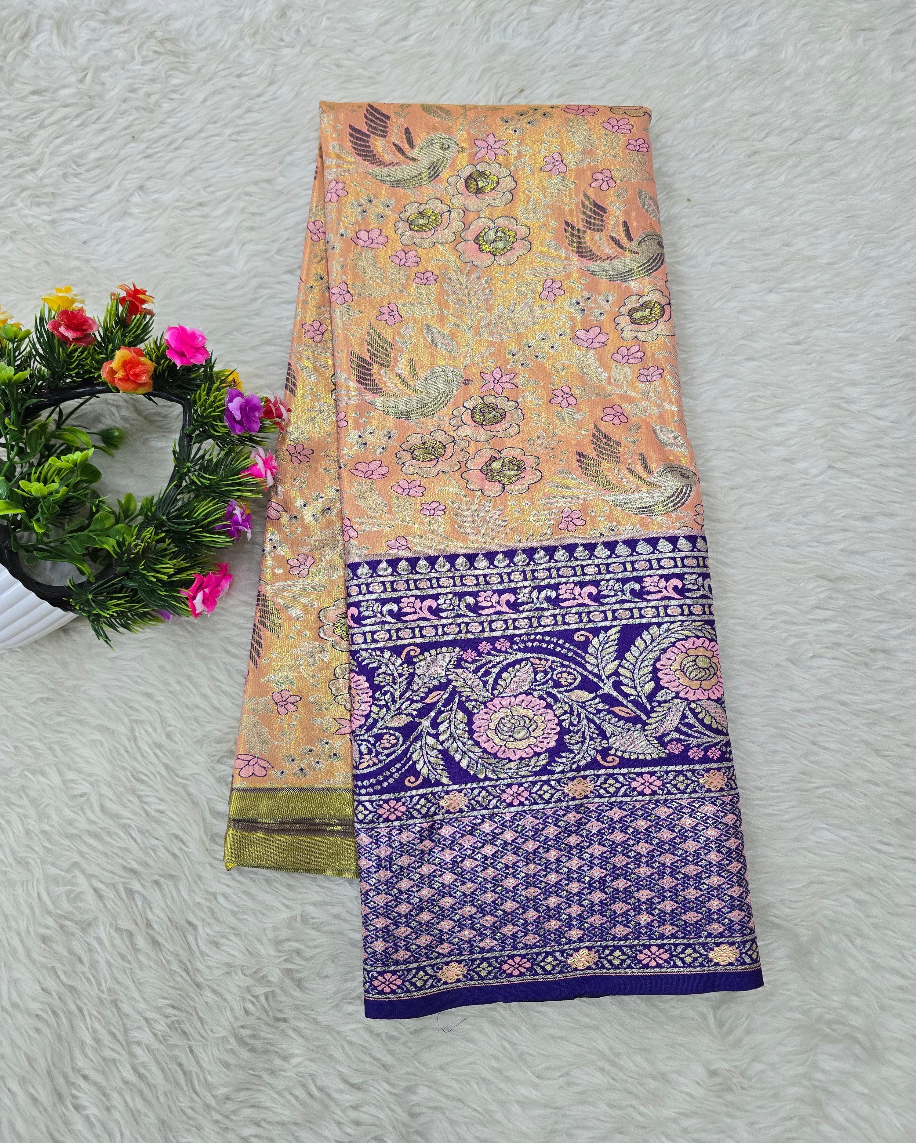 (5–10 Year) Lehenga – Unstitched (Blouse + Material)