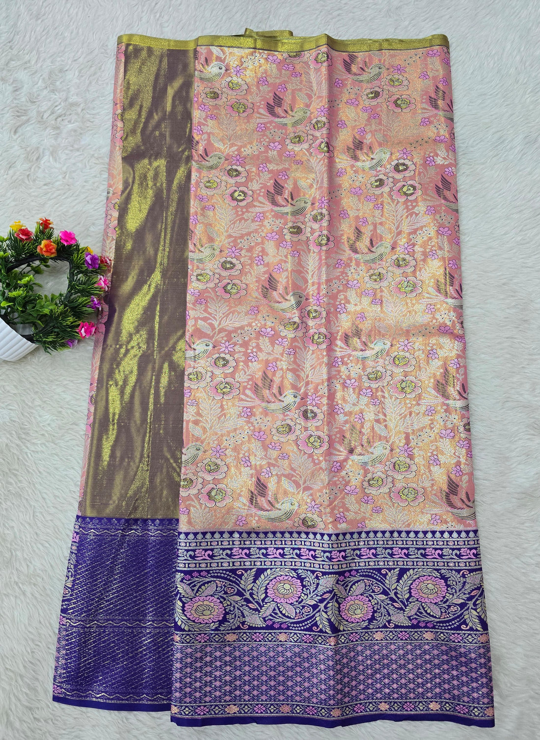 (5–10 Year) Lehenga – Unstitched (Blouse + Material)