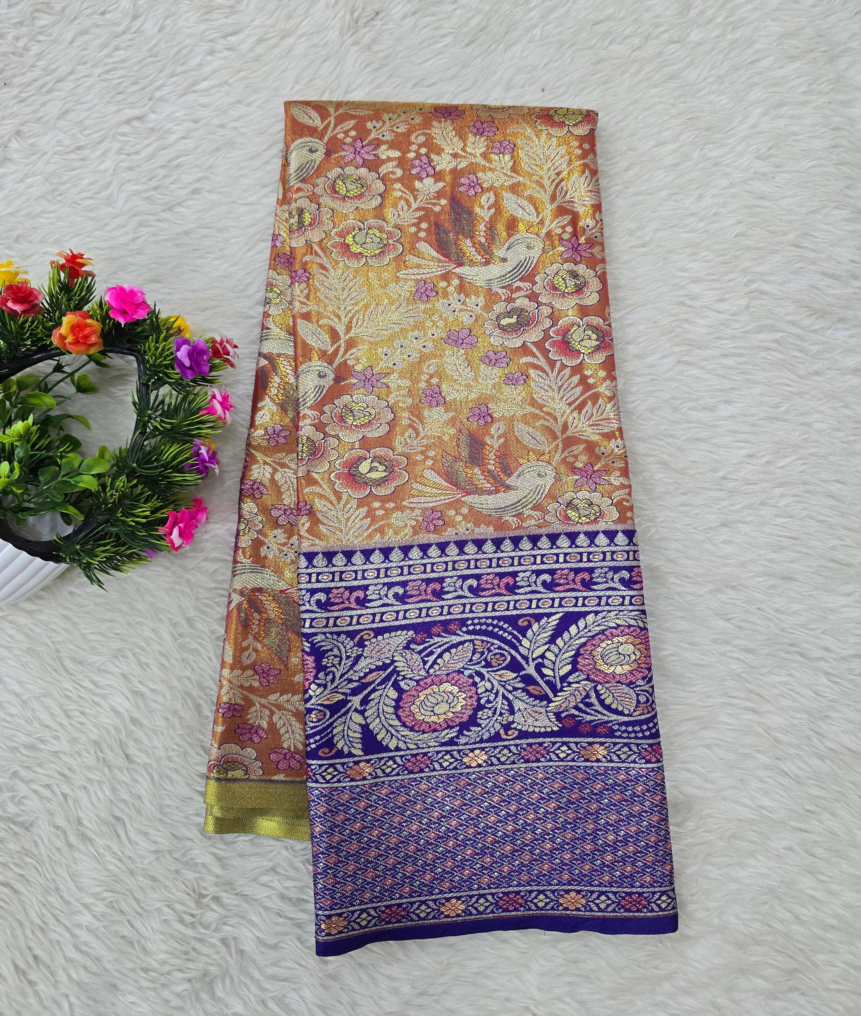 (5–10 Year) Lehenga – Unstitched (Blouse + Material)