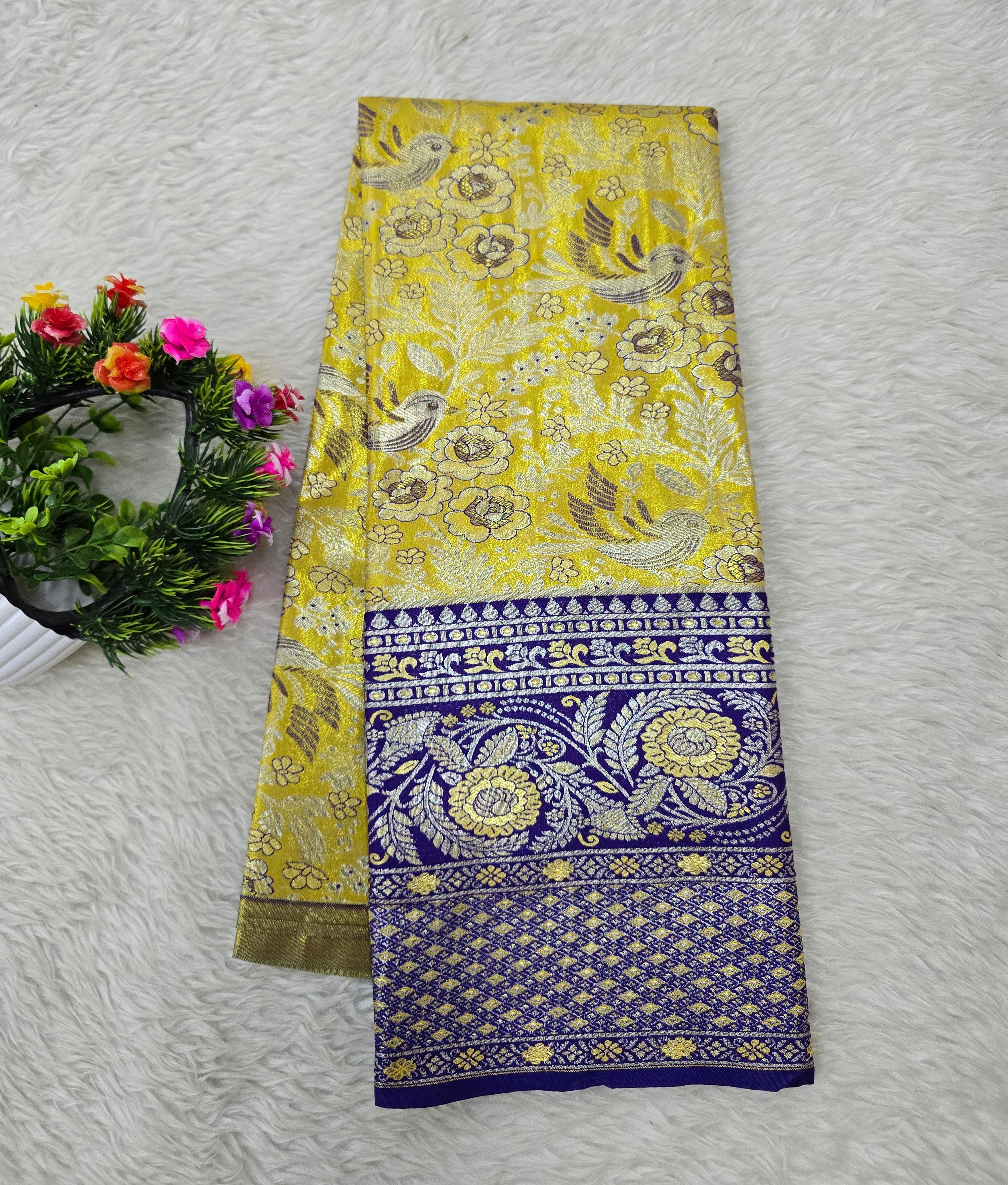 (5–10 Year) Lehenga – Unstitched (Blouse + Material)