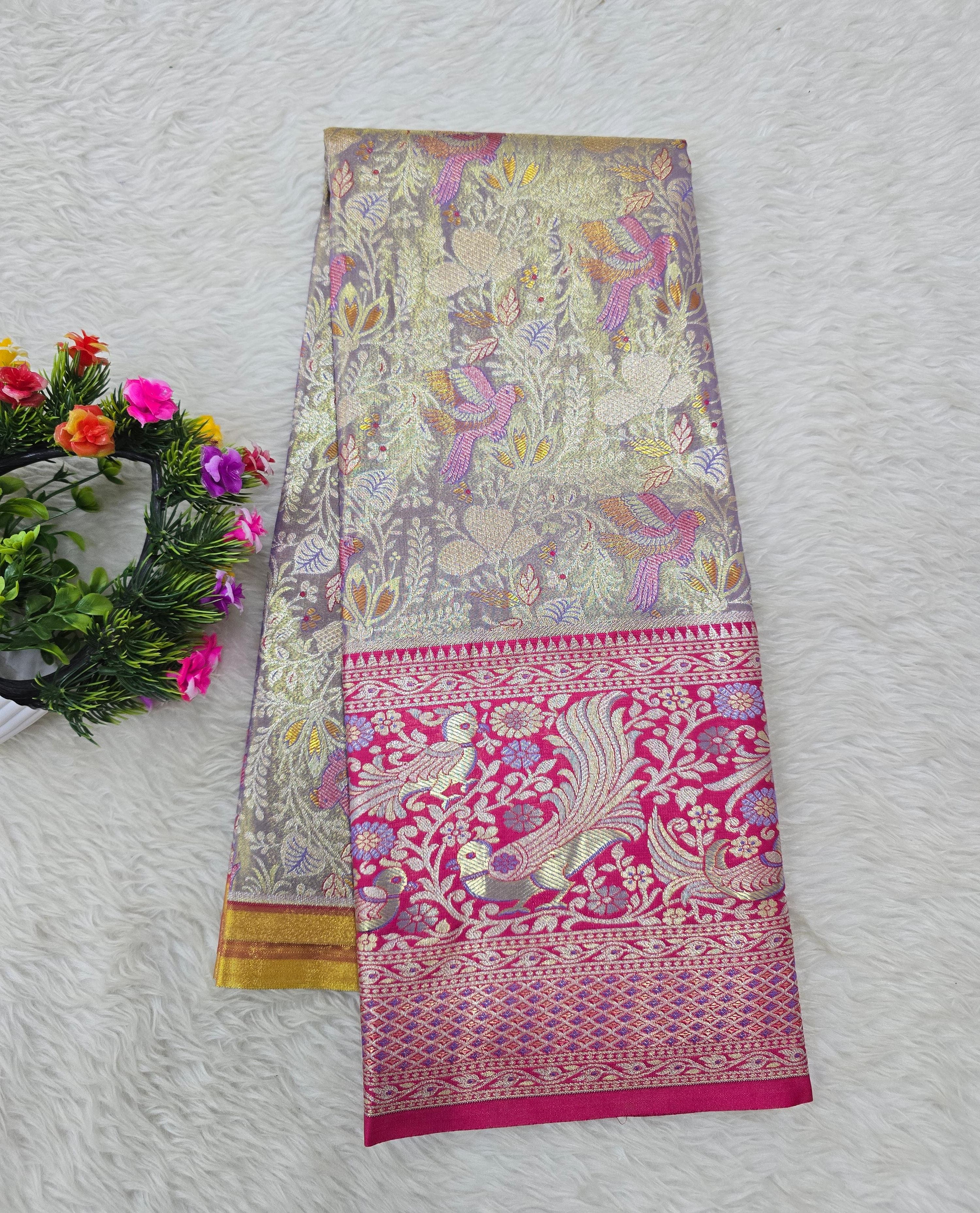 (5–10 Year) Lehenga – Unstitched (Blouse + Material)