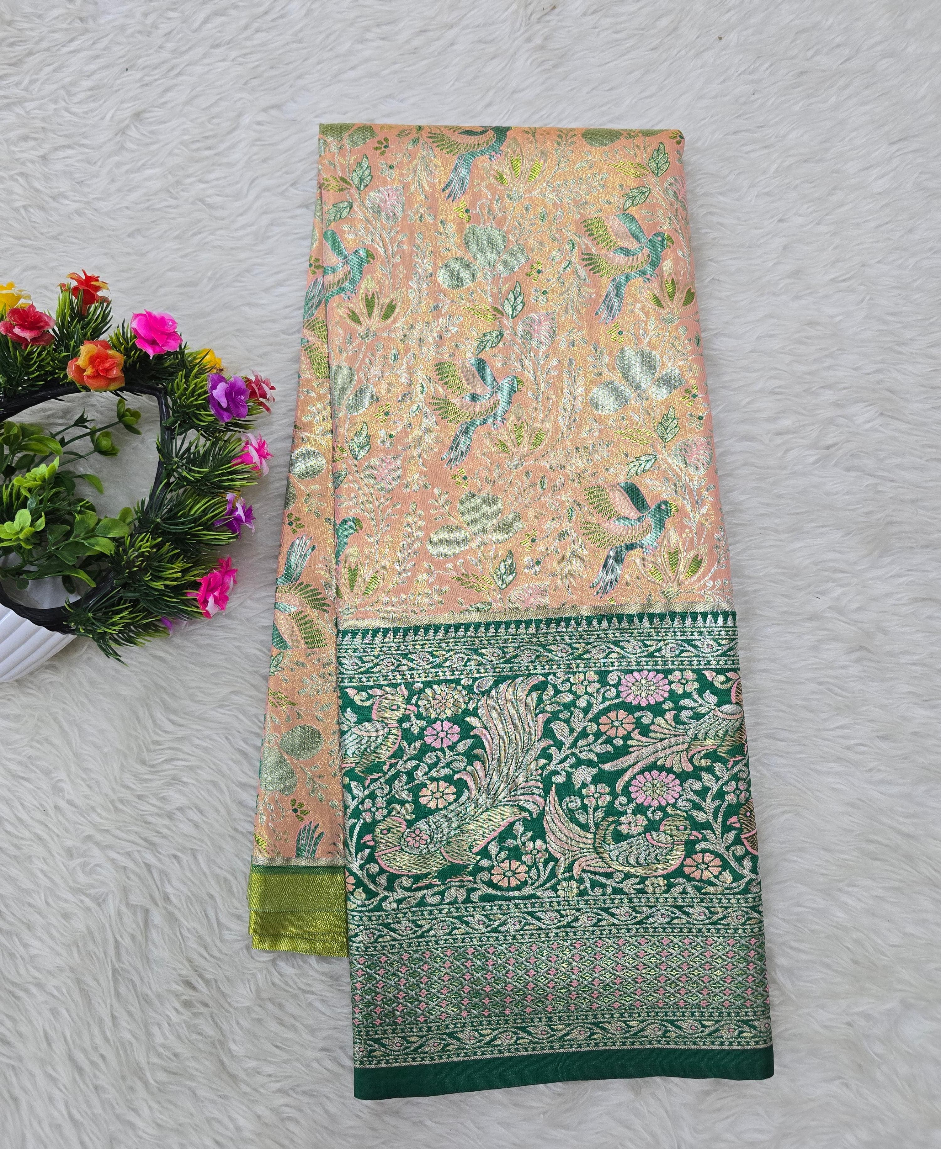 (5–10 Year) Lehenga – Unstitched (Blouse + Material)