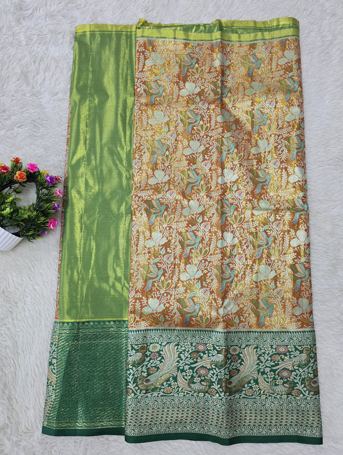(5–10 Year) Lehenga – Unstitched (Blouse + Material)