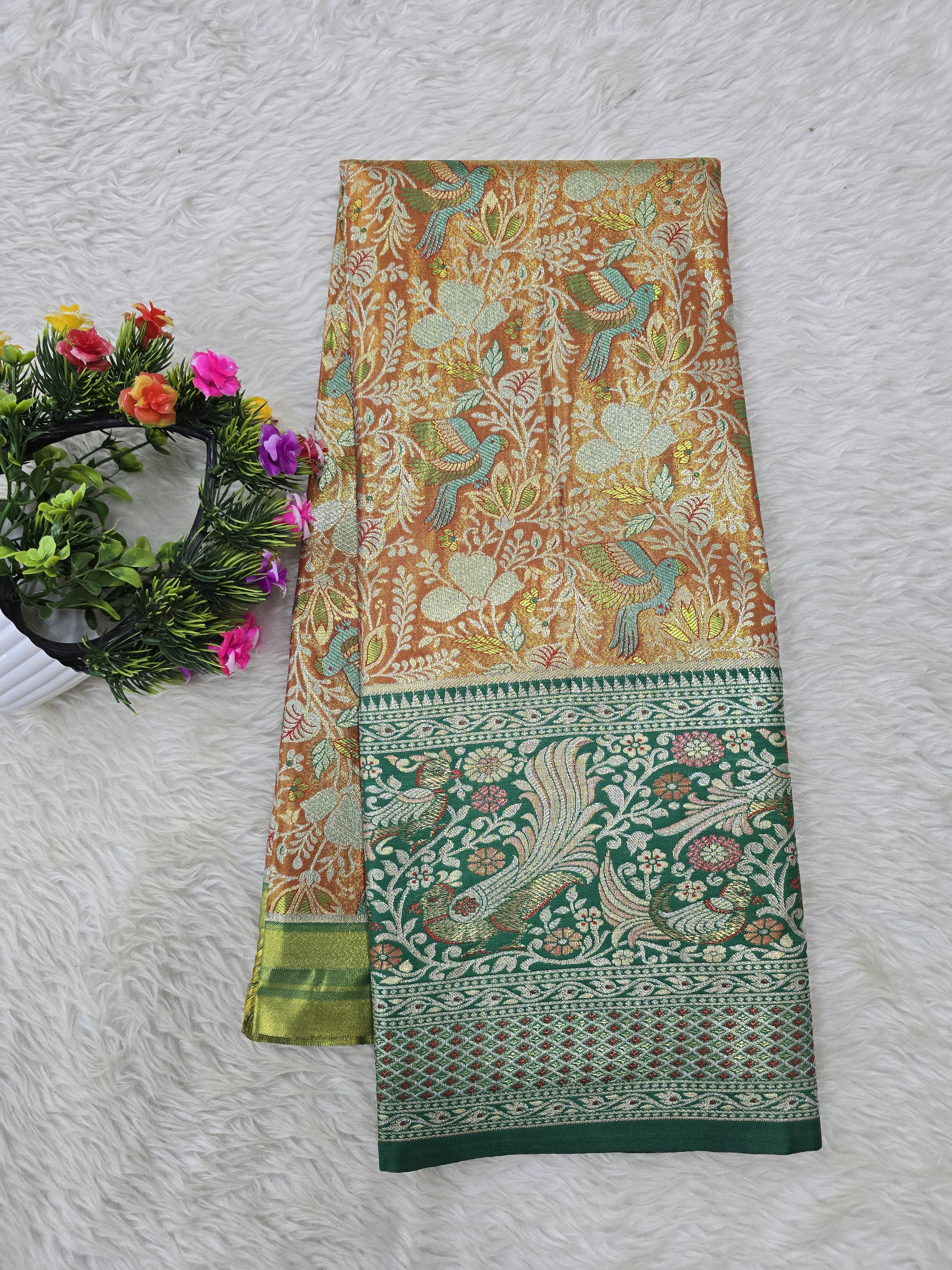 (5–10 Year) Lehenga – Unstitched (Blouse + Material)