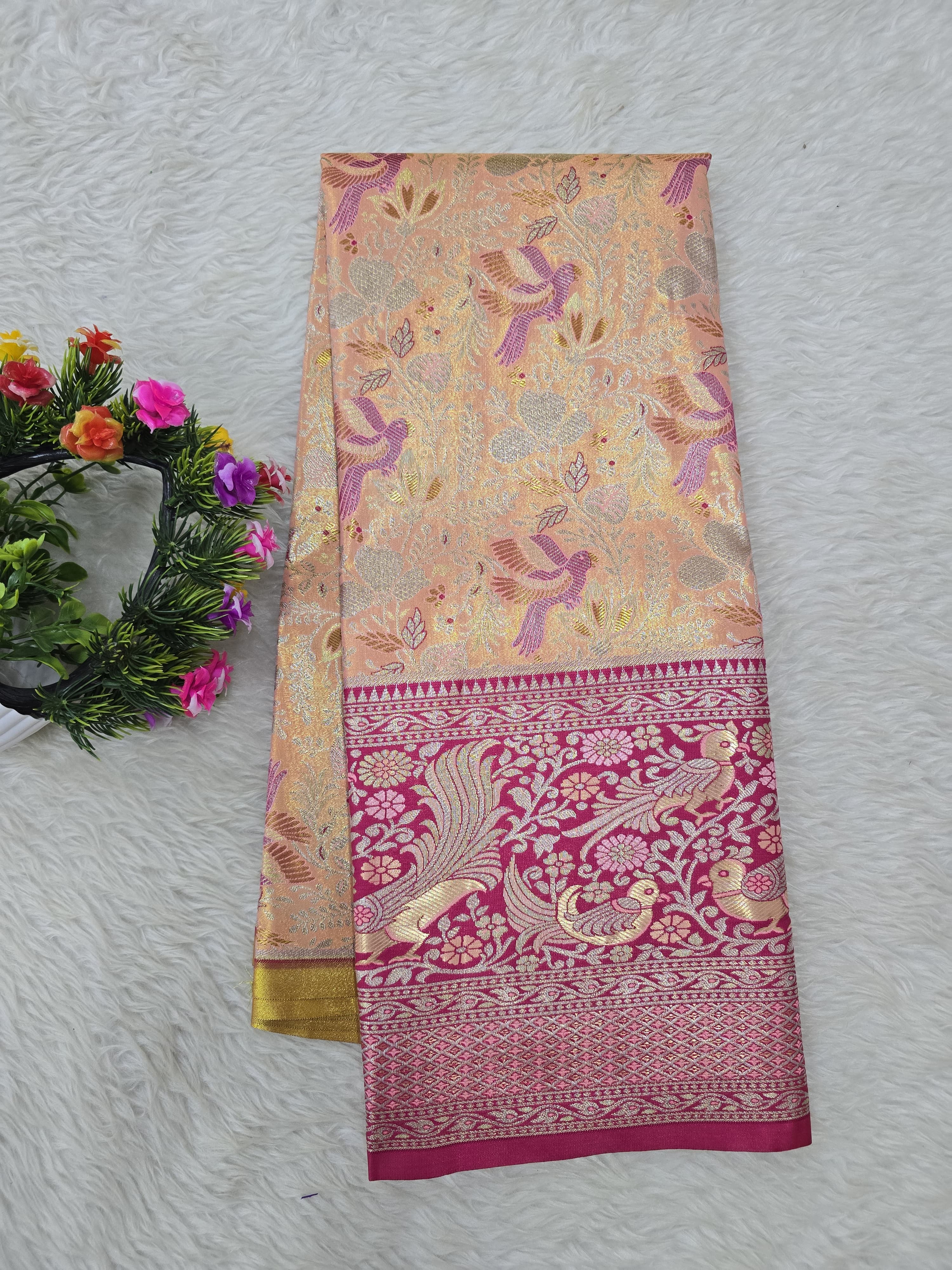 (5–10 Year) Lehenga – Unstitched (Blouse + Material)