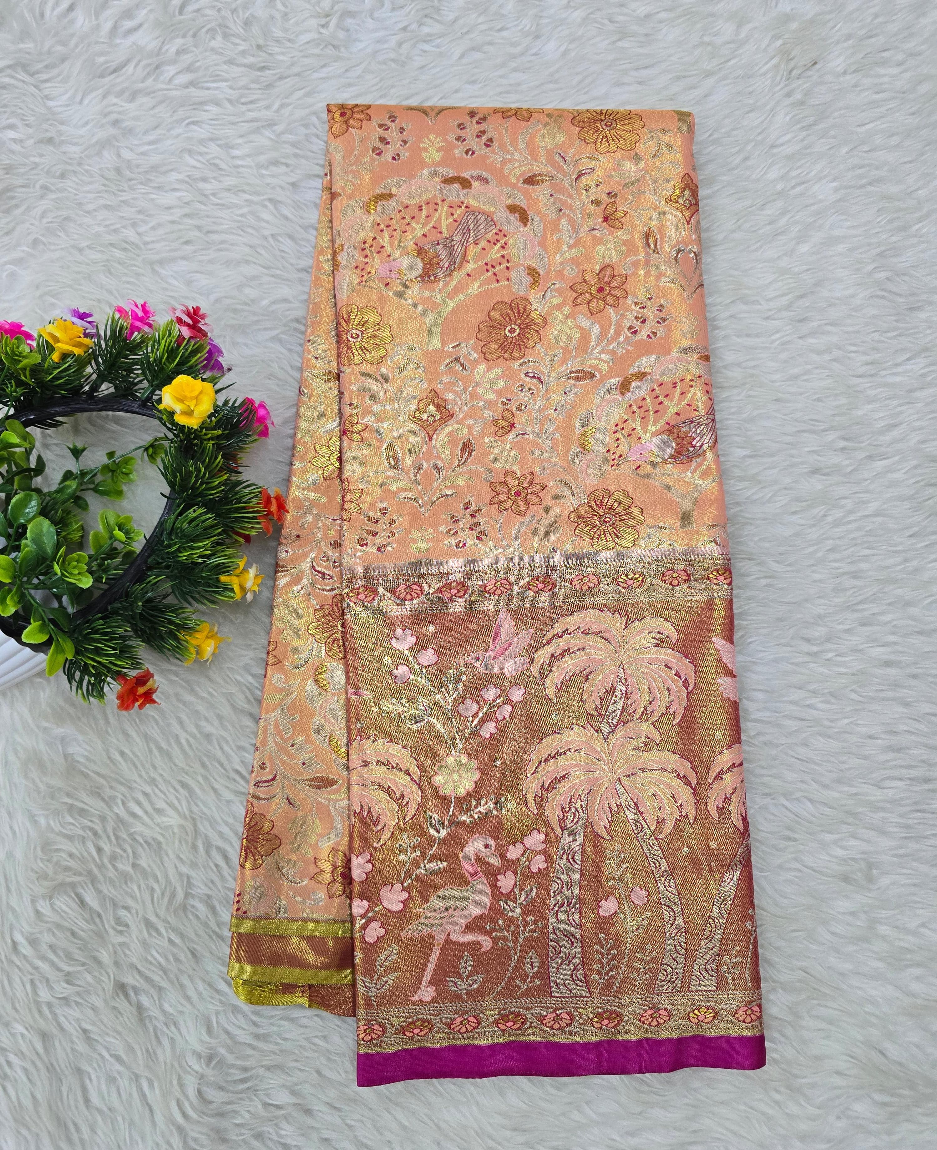 (5–10 Year) Lehenga – Unstitched (Blouse + Material)