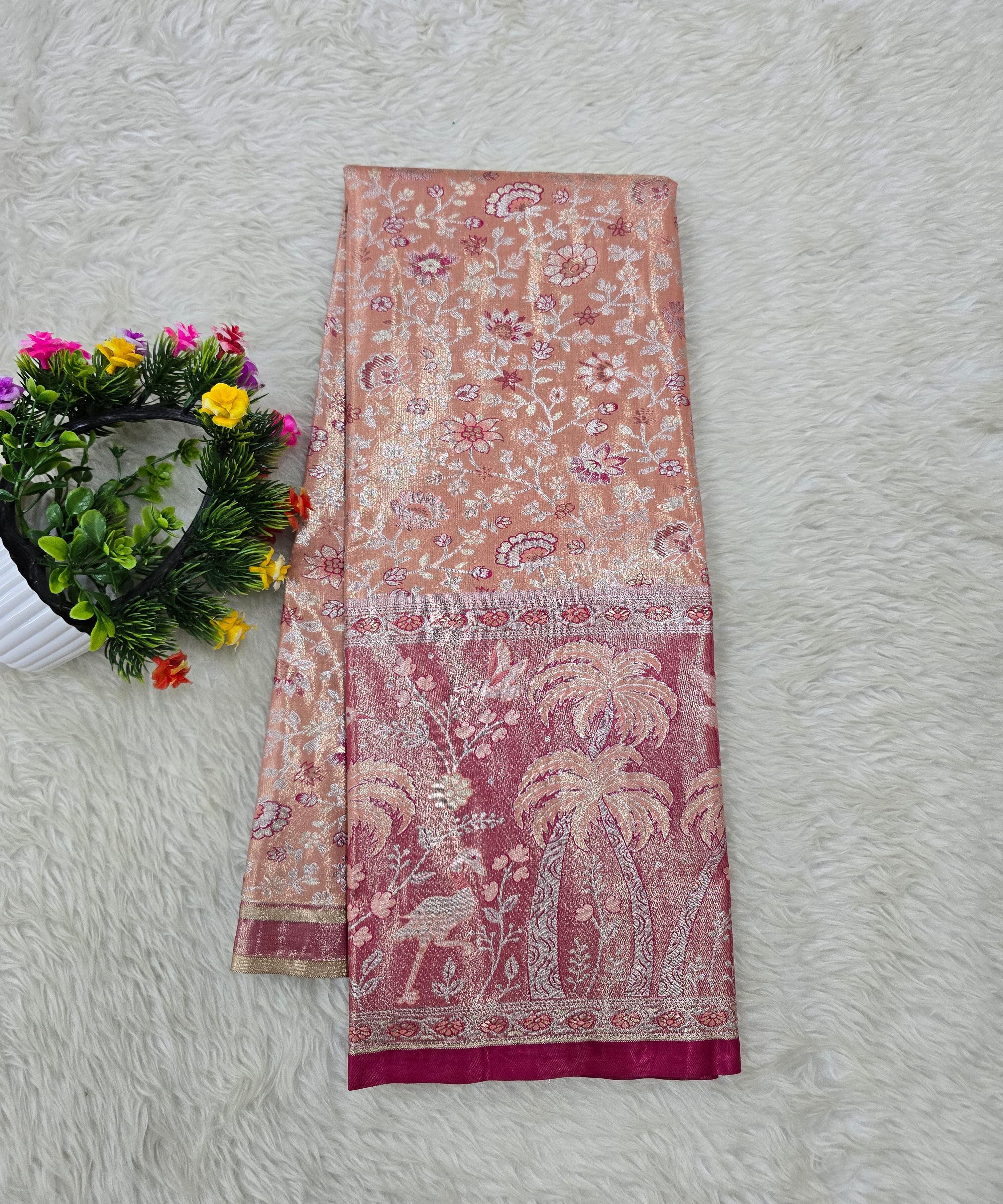 (5–10 Year) Lehenga – Unstitched (Blouse + Material)