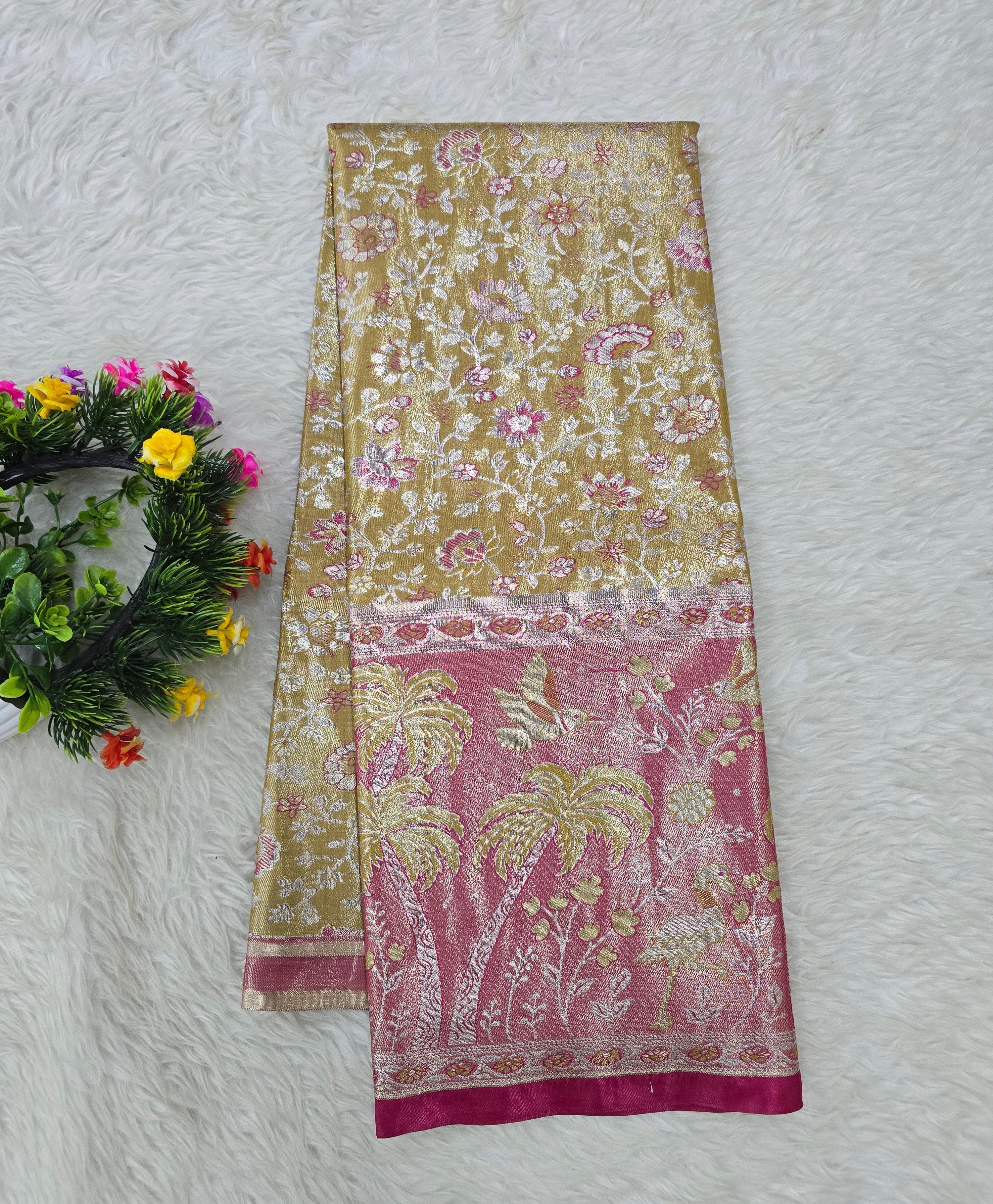 (5–10 Year) Lehenga – Unstitched (Blouse + Material)