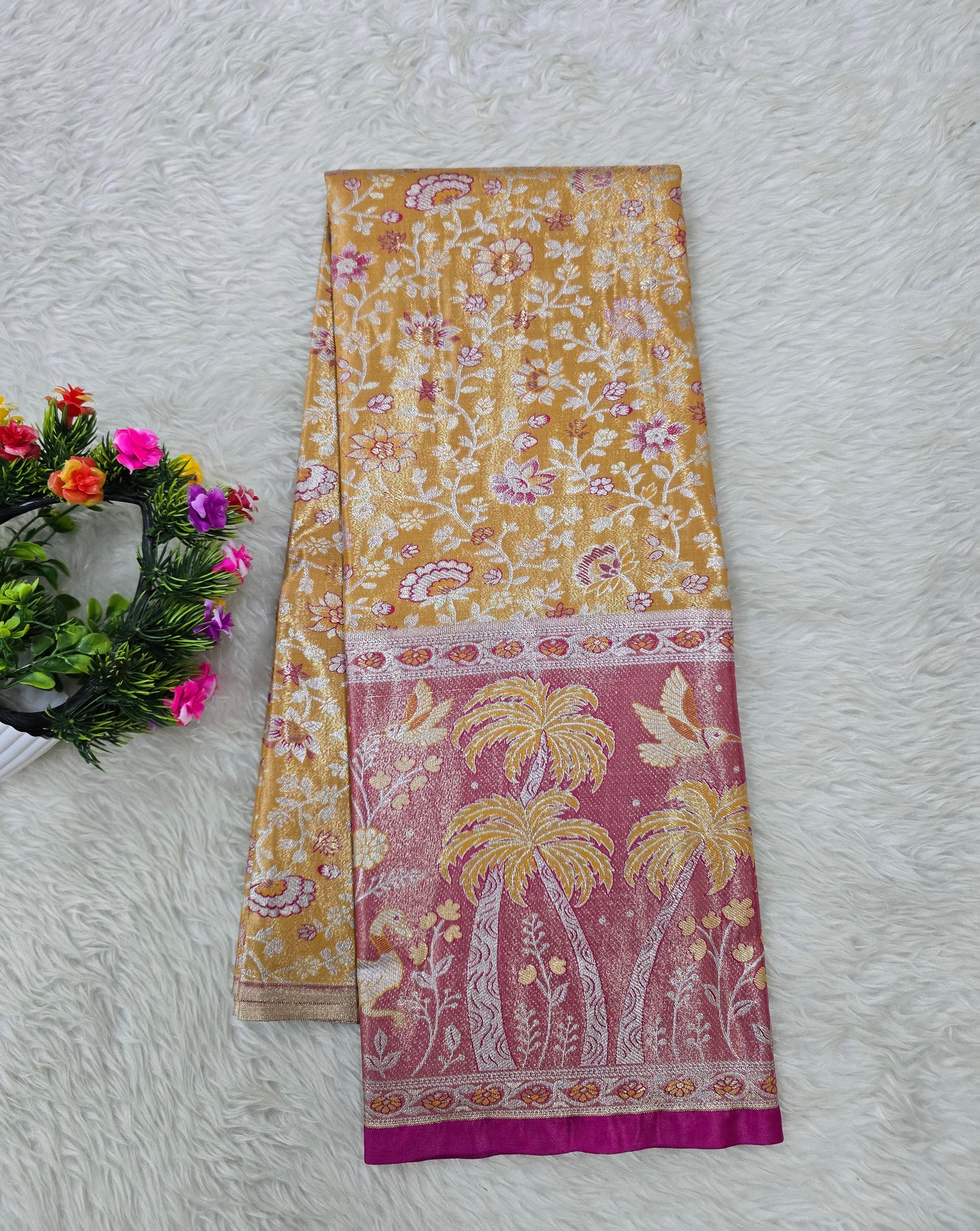(5–10 Year) Lehenga – Unstitched (Blouse + Material)
