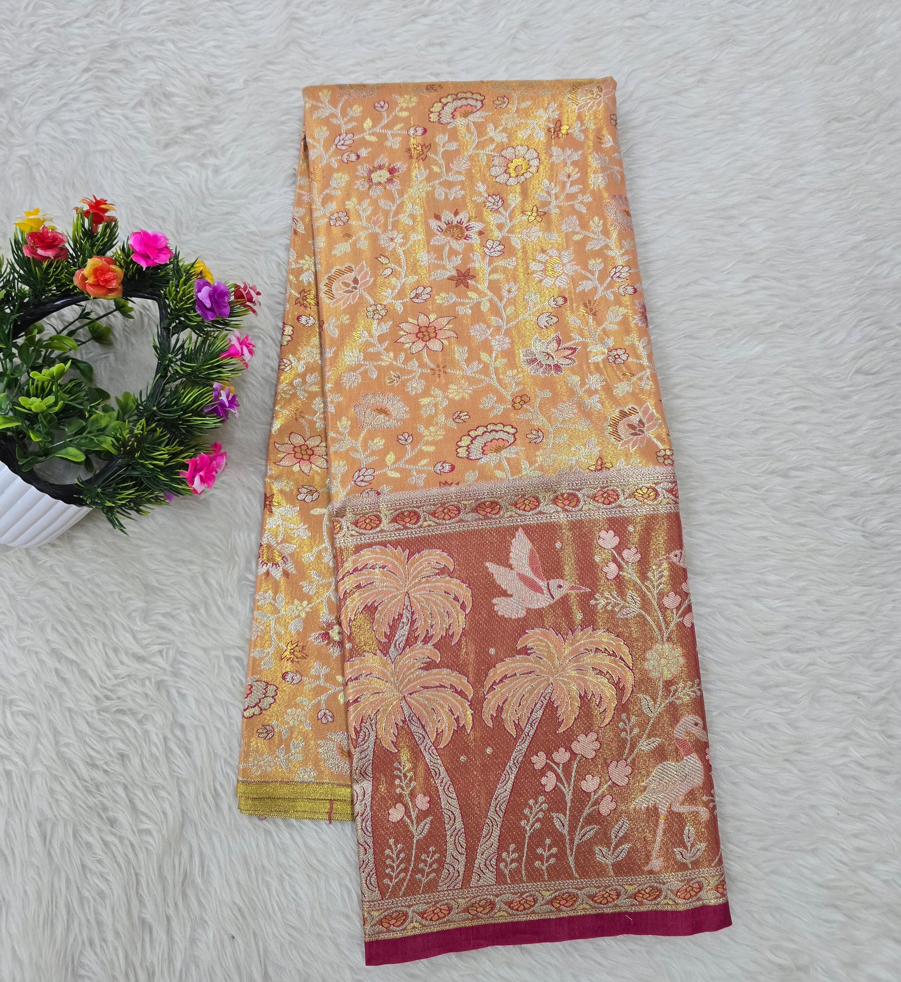 (5–10 Year) Lehenga – Unstitched (Blouse + Material)
