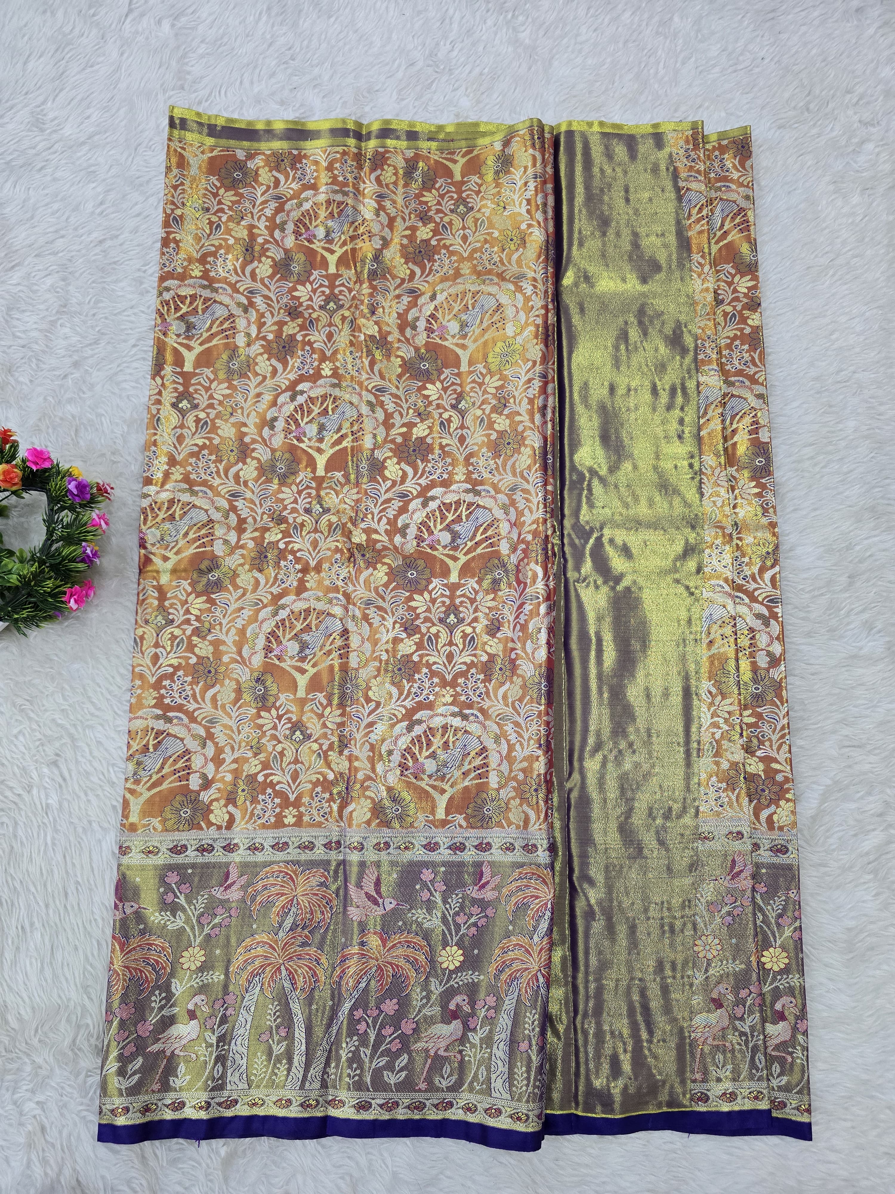 (5–10 Year) Lehenga – Unstitched (Blouse + Material)