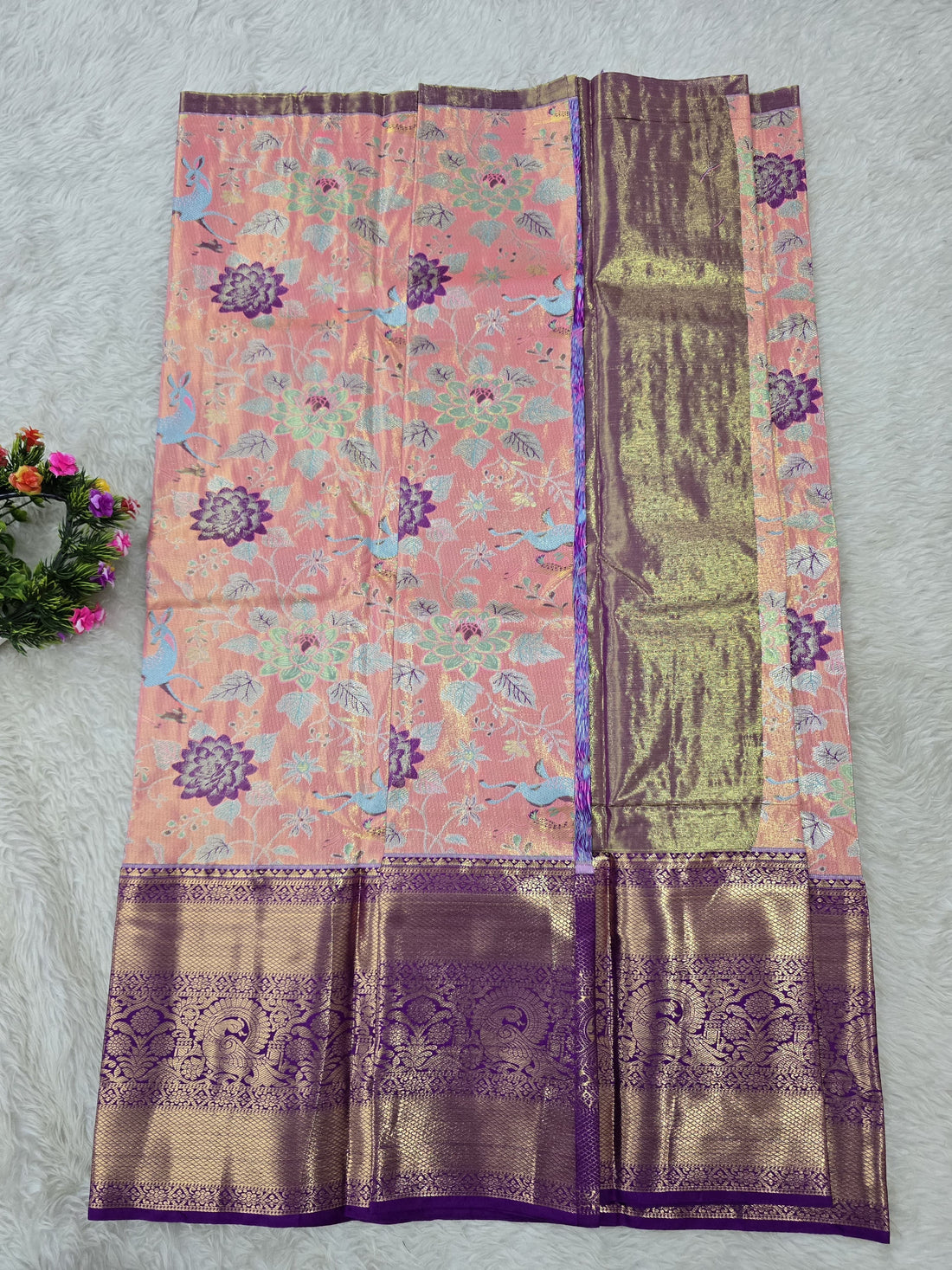 (5–10 Year) Lehenga – Unstitched (Blouse + Material)