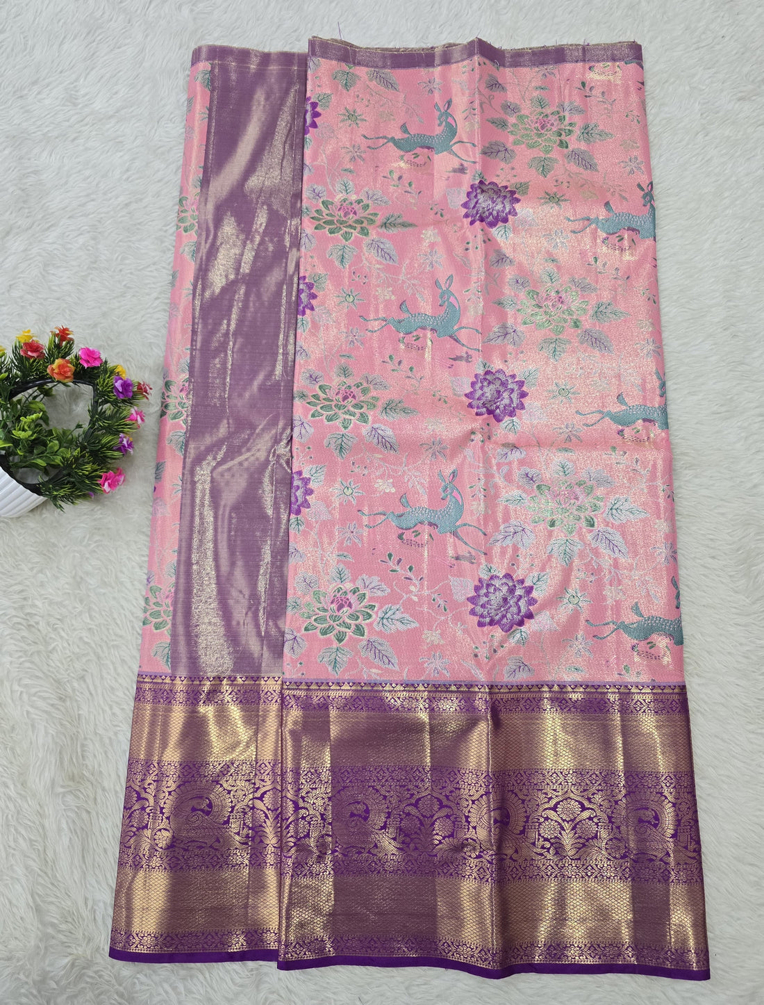 (5–10 Year) Lehenga – Unstitched (Blouse + Material)