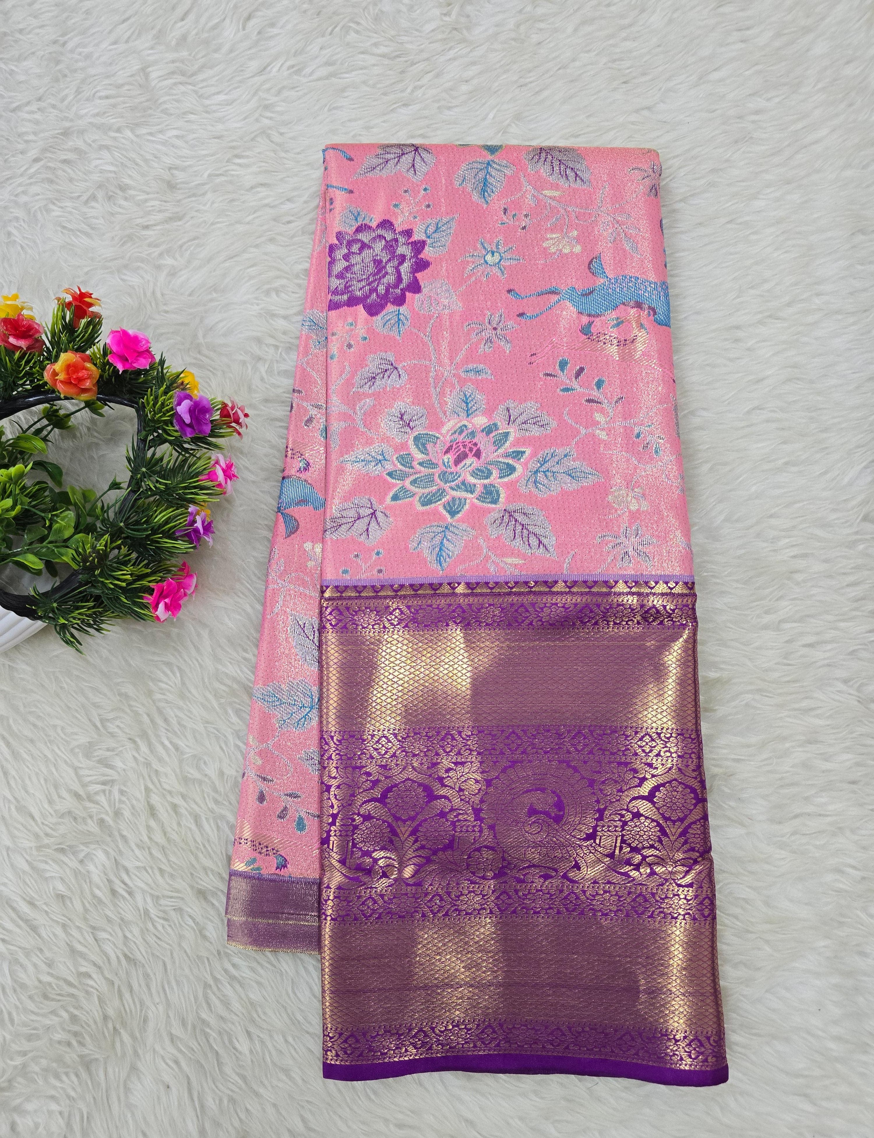 (5–10 Year) Lehenga – Unstitched (Blouse + Material)