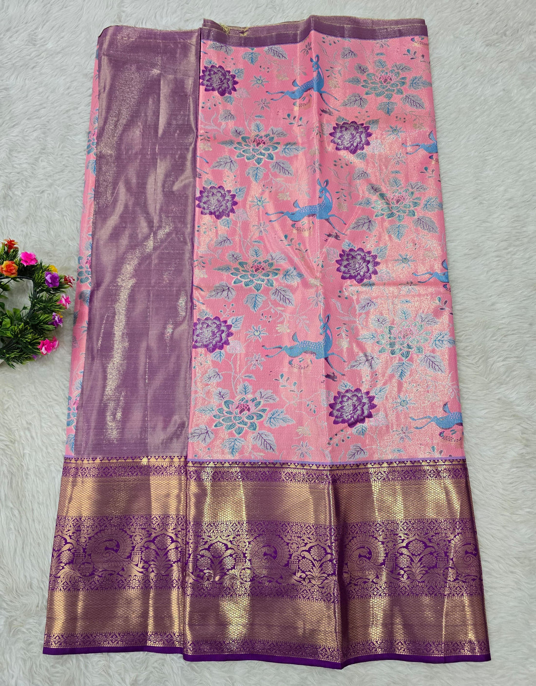 (5–10 Year) Lehenga – Unstitched (Blouse + Material)