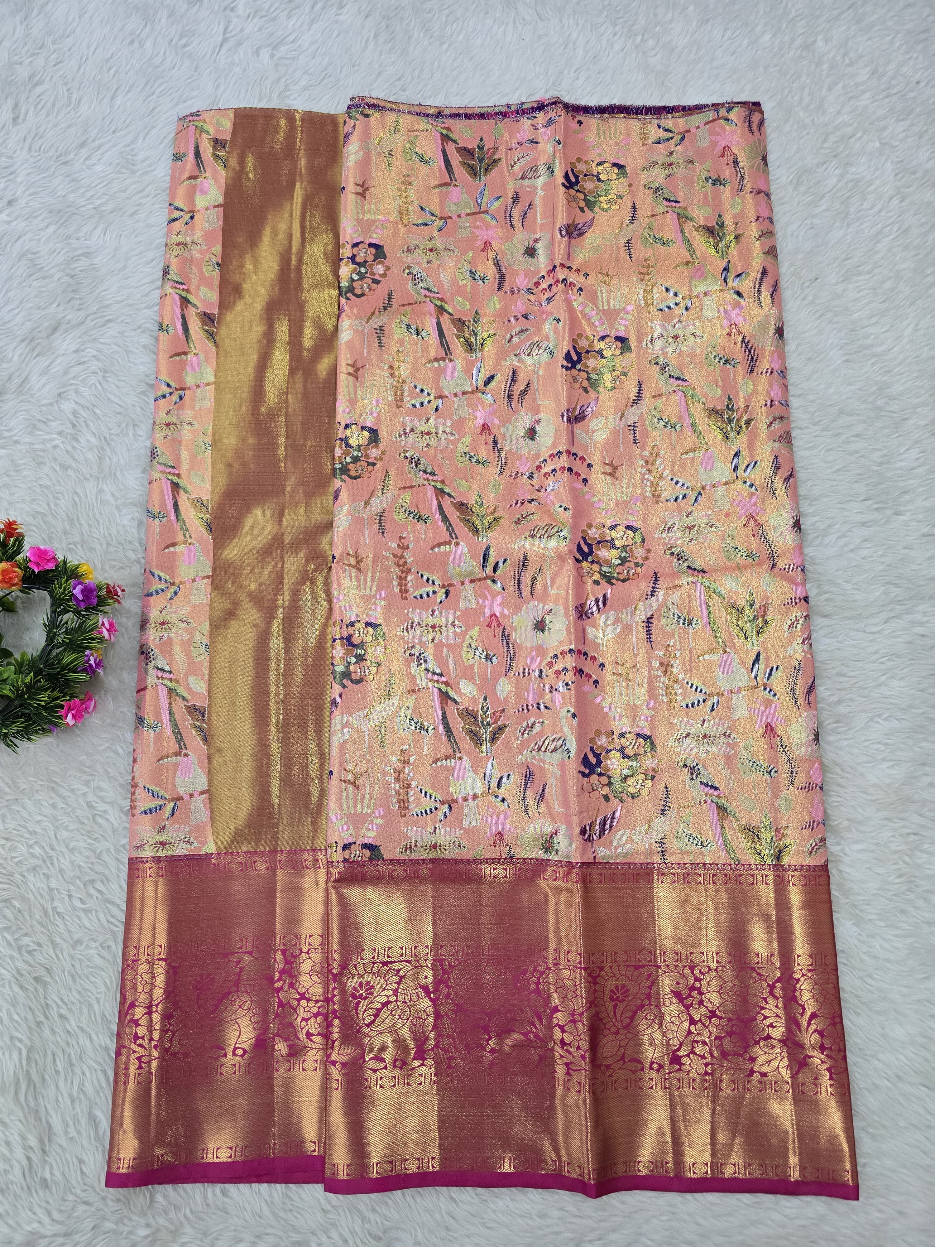 (5–10 Year) Lehenga – Unstitched (Blouse + Material)