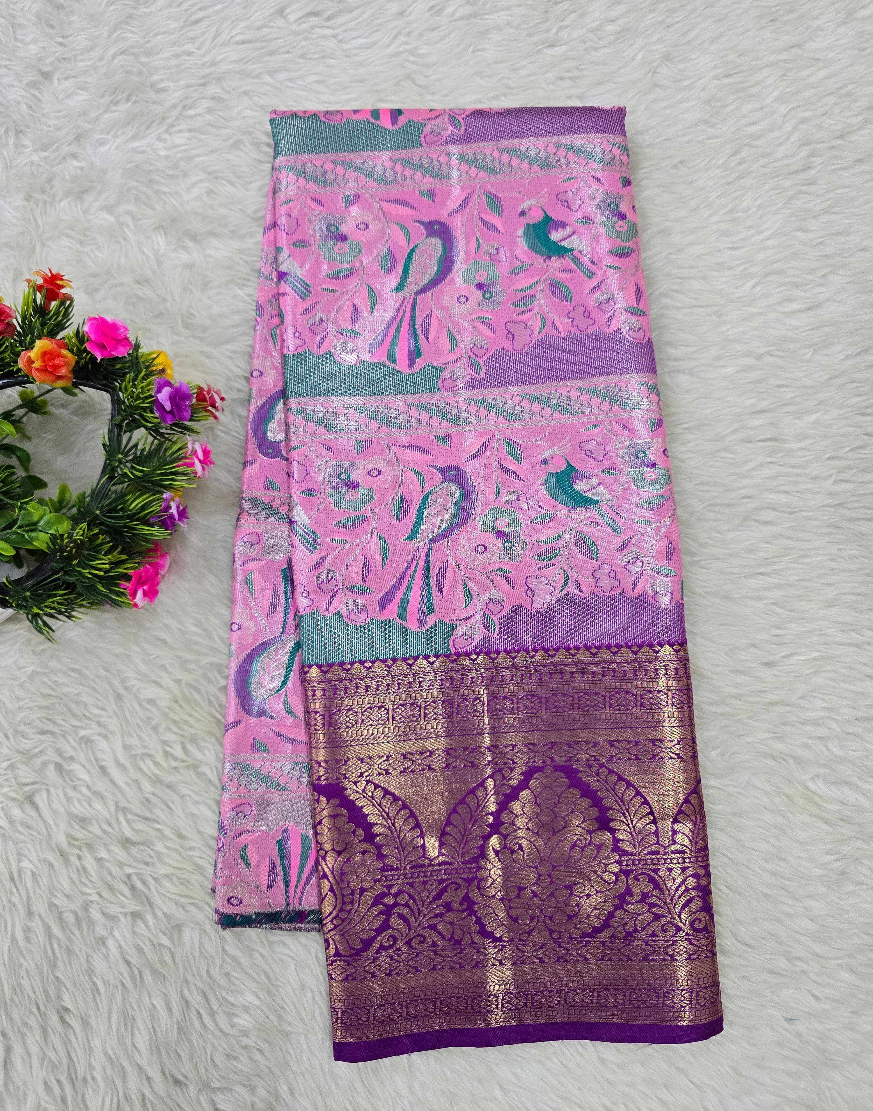 (5–10 Year) Lehenga – Unstitched (Blouse + Material)