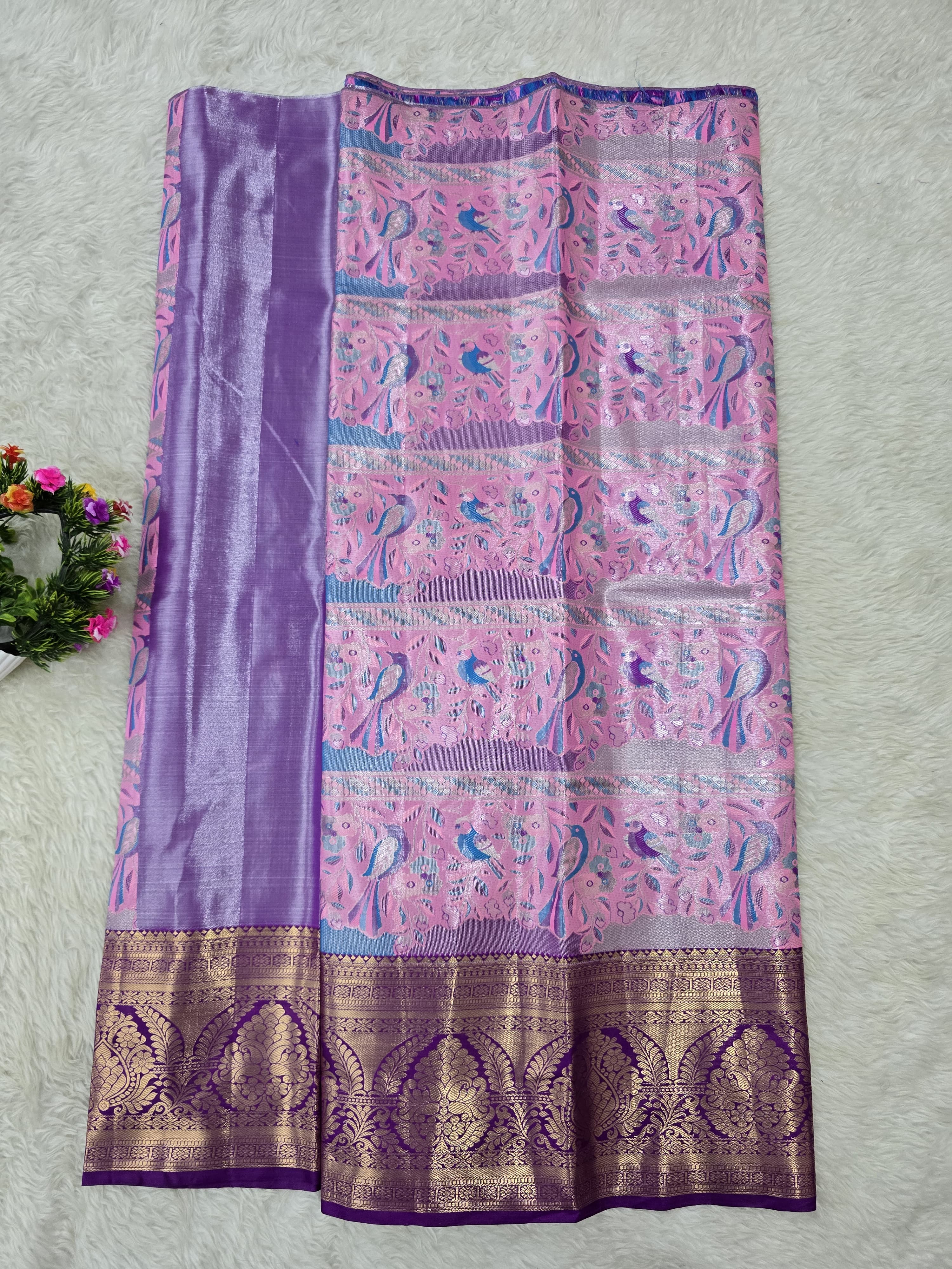 (5–10 Year) Lehenga – Unstitched (Blouse + Material)