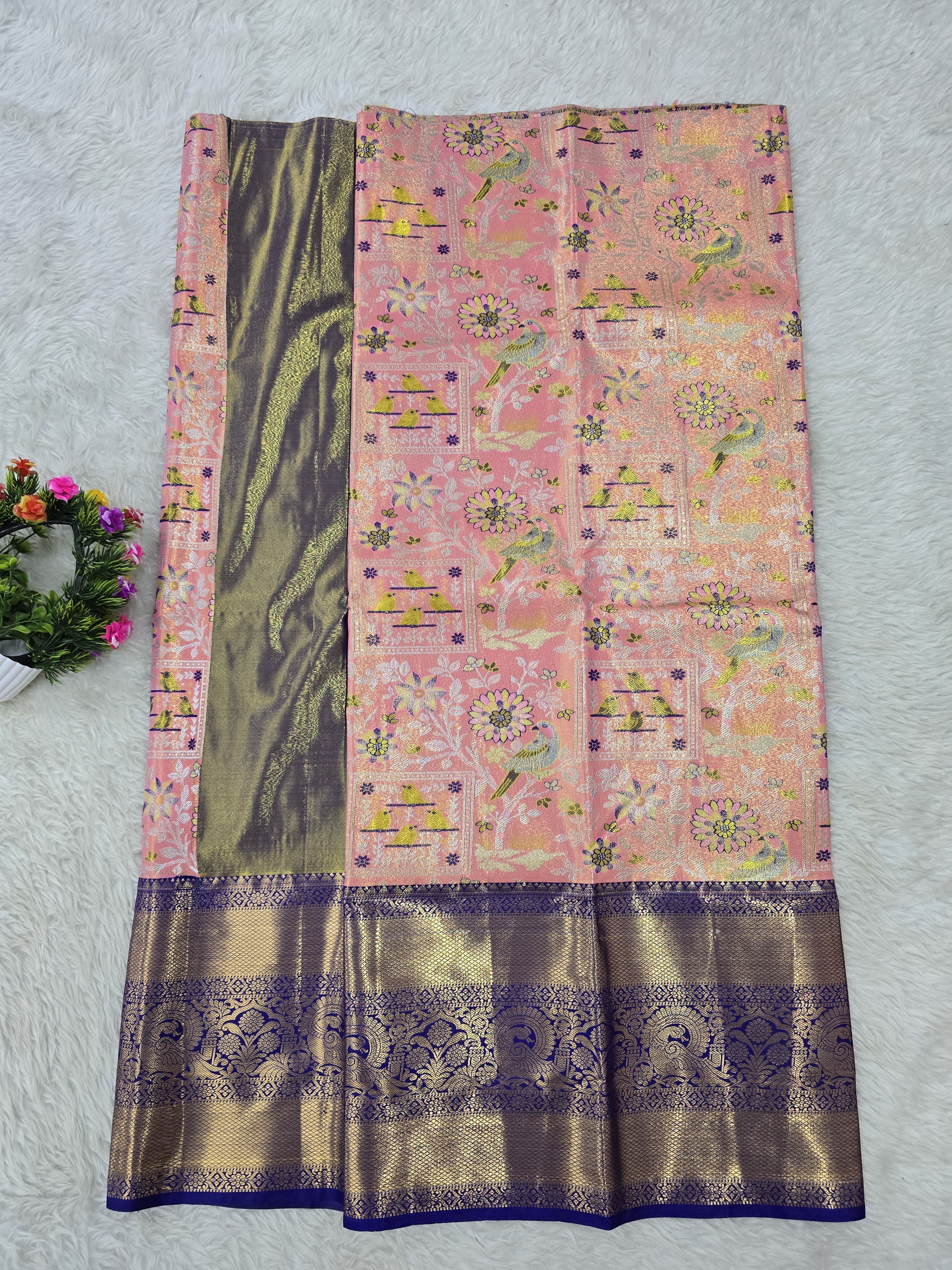 (5–10 Year) Lehenga – Unstitched (Blouse + Material)