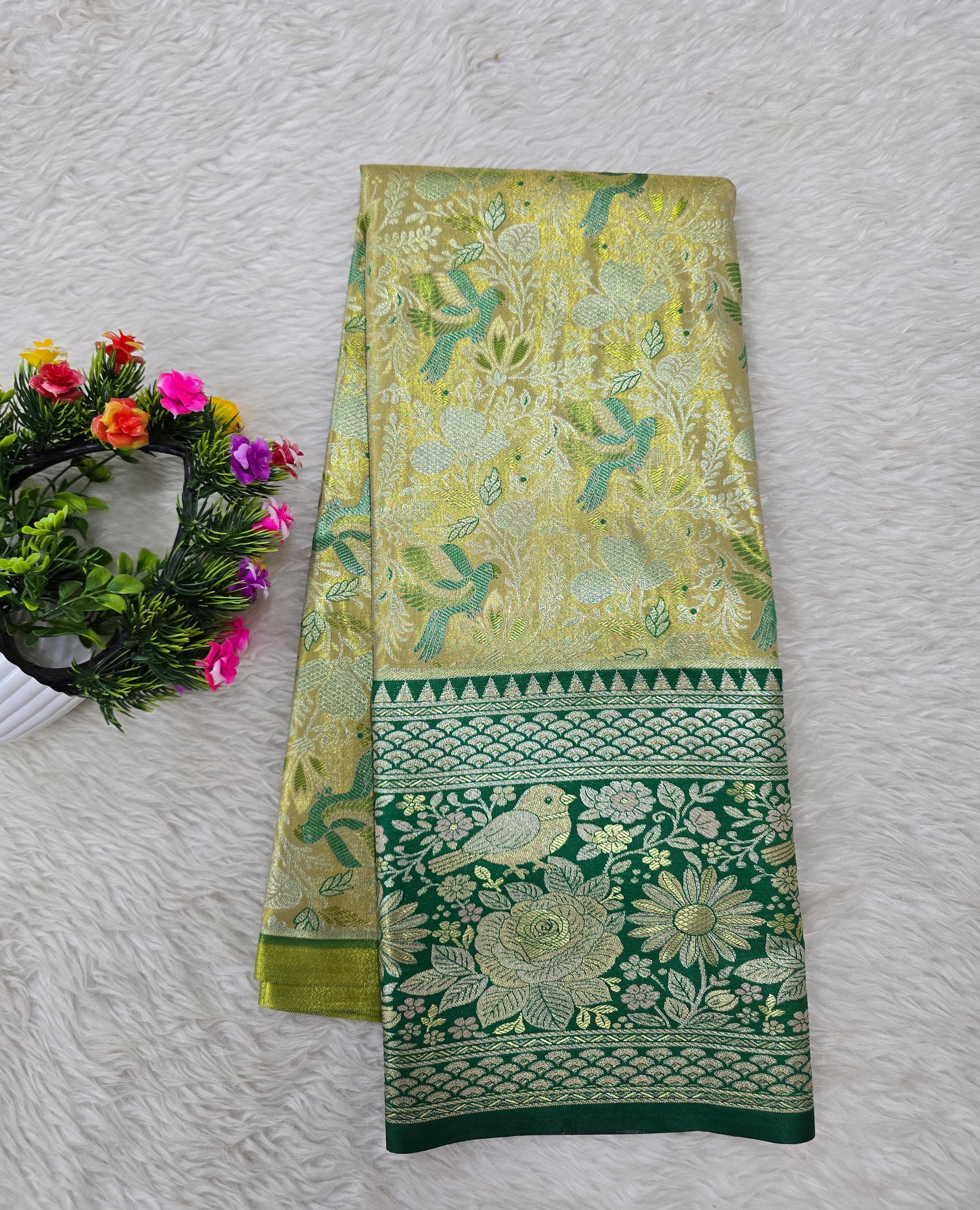 (5–10 Year) Lehenga – Unstitched (Blouse + Material)