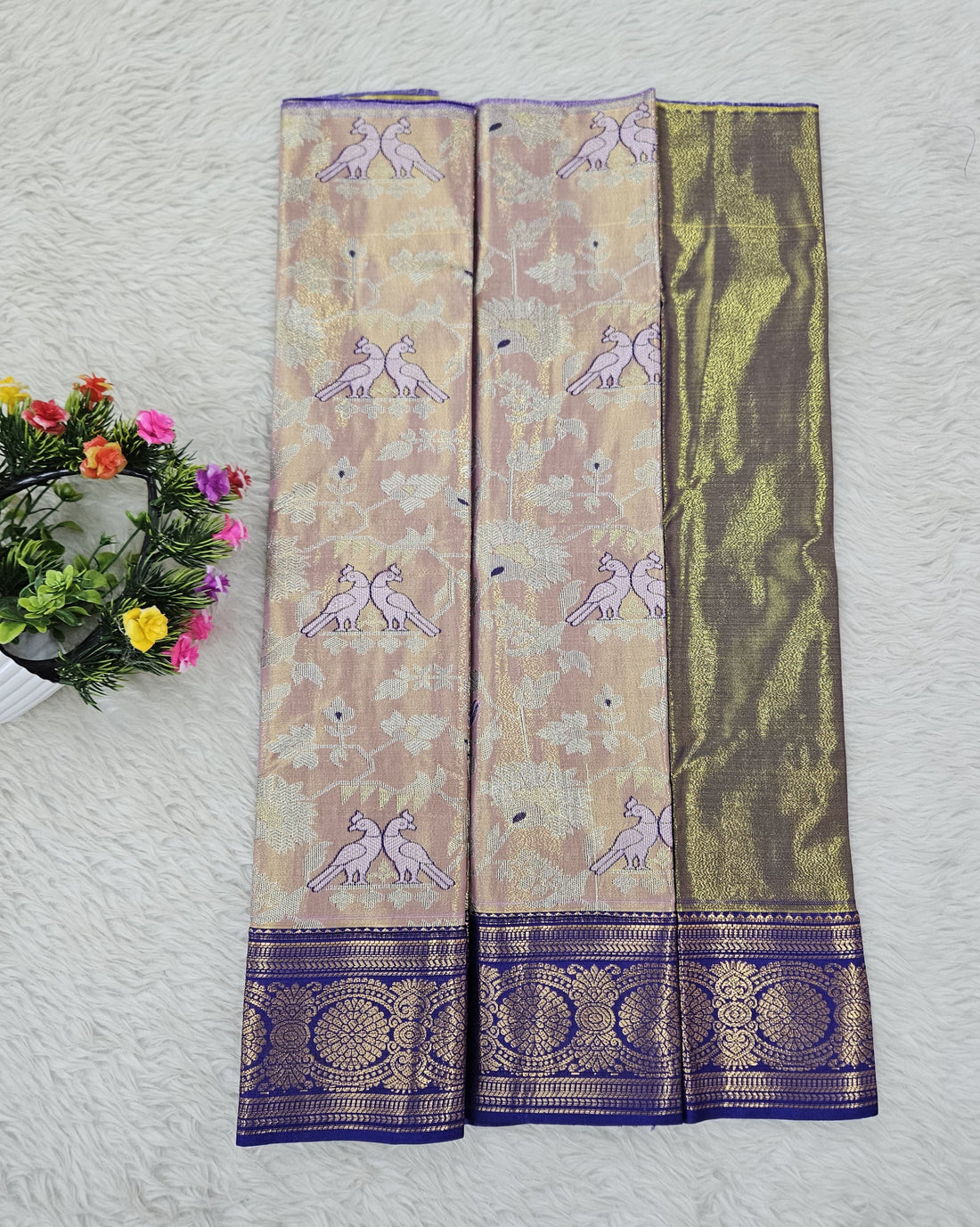 (0–1 Year) Lehenga – Unstitched (Blouse + Material)