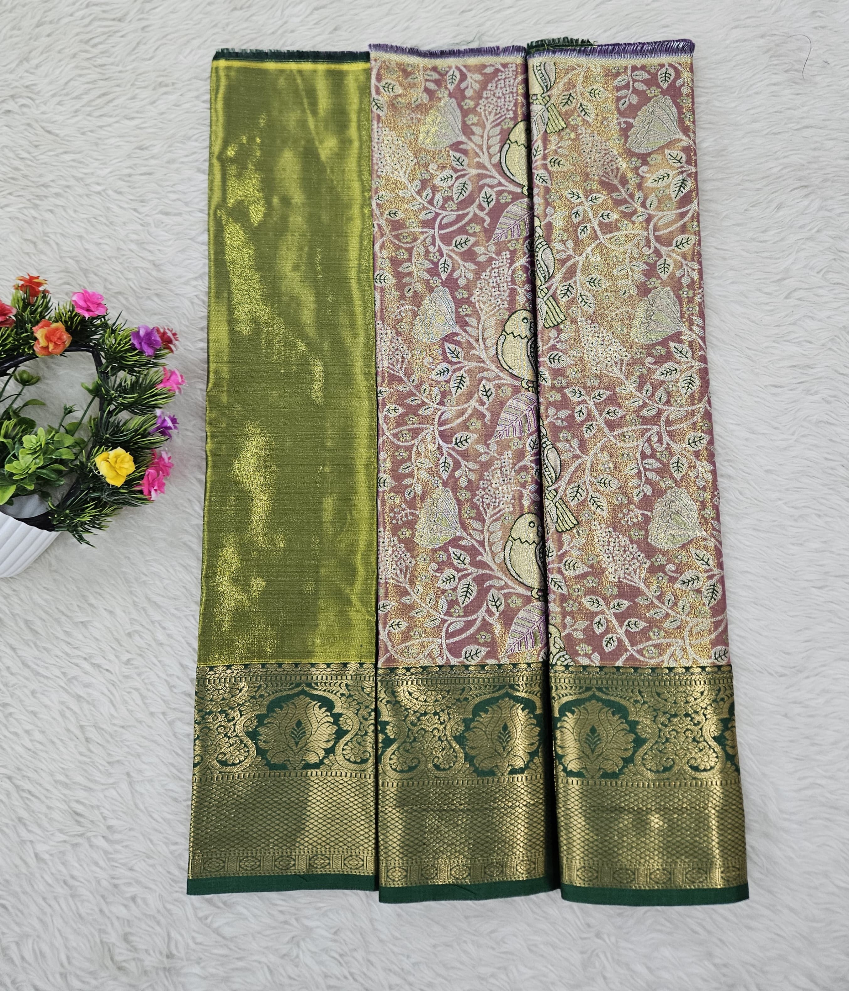 (0–1 Year) Lehenga – Unstitched (Blouse + Material)